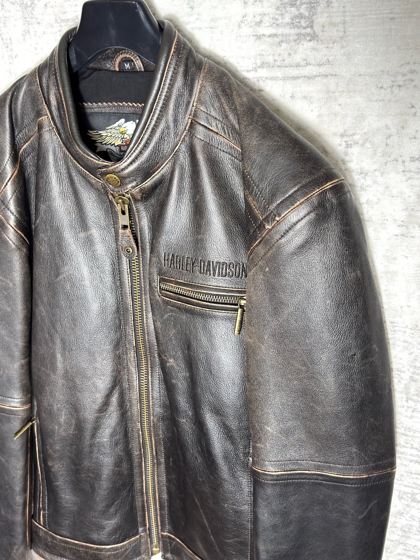 HARLEY DAVIDSON MOTORCYCLE BIKER JACKET SZ: M