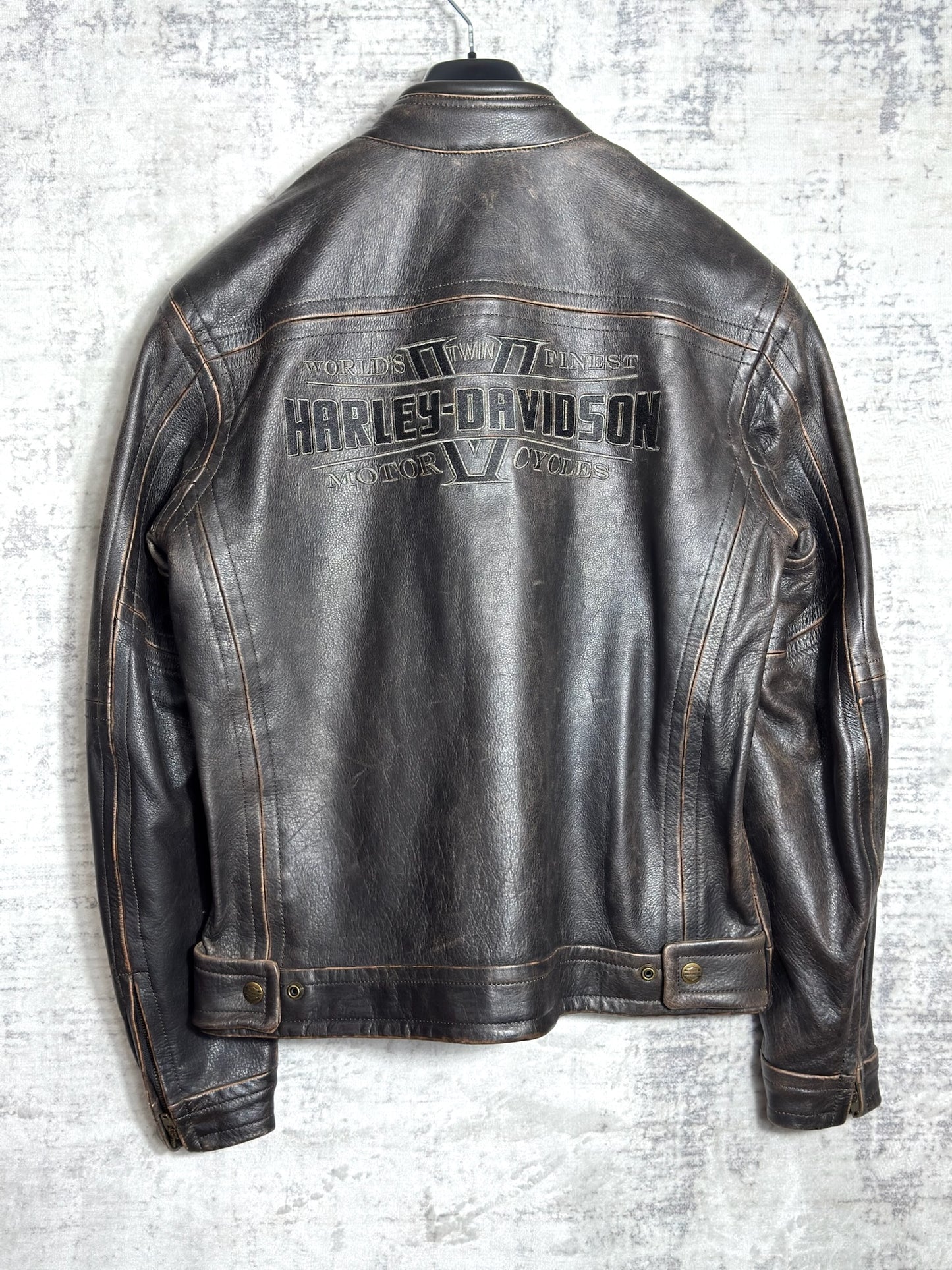 HARLEY DAVIDSON MOTORCYCLE BIKER JACKET SZ: M