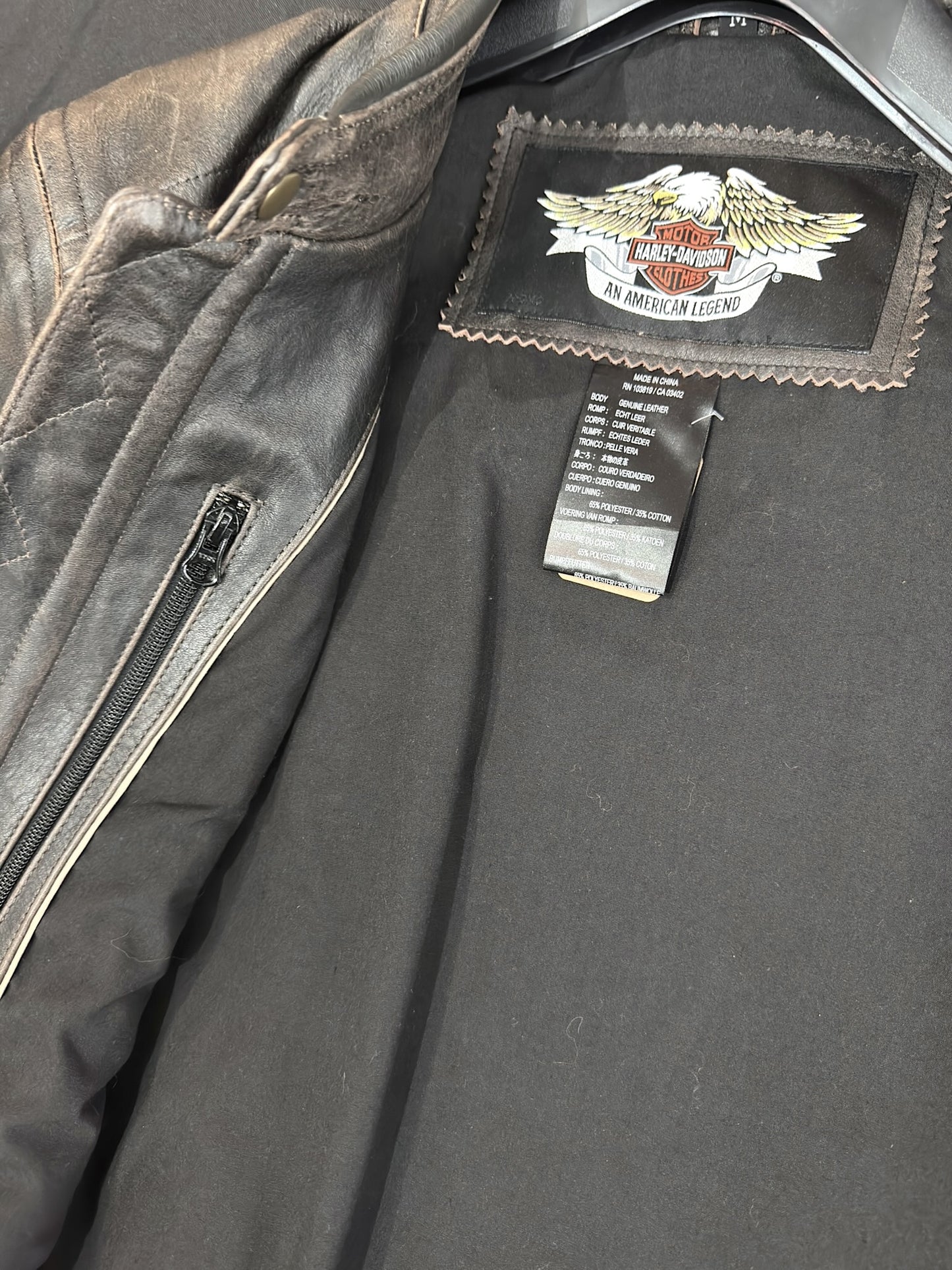 HARLEY DAVIDSON MOTORCYCLE BIKER JACKET SZ: M