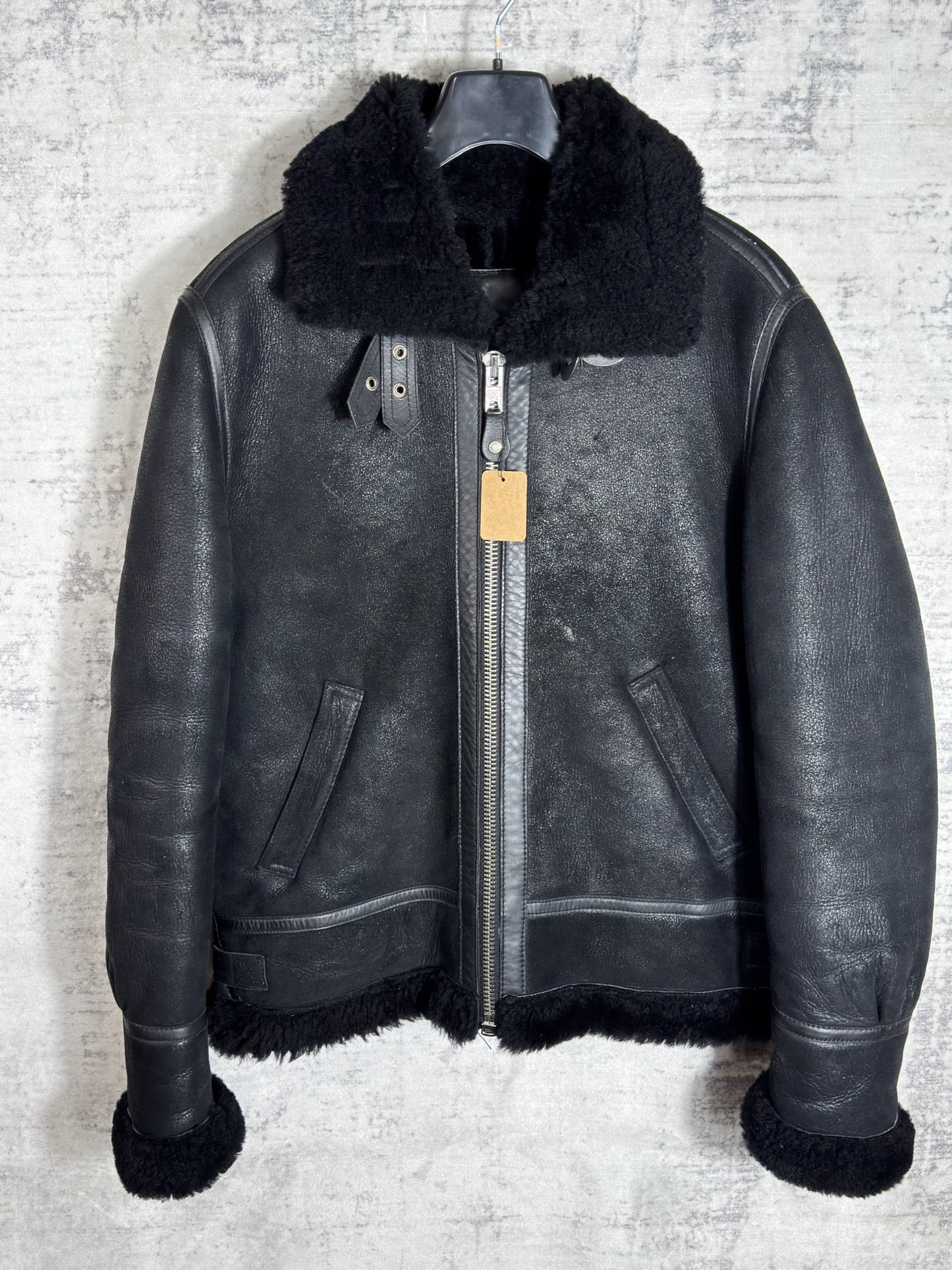 SCHOTT BOMBARDIER (LCW-1257) SHEARLING SHEEPSKIN JACKET  XL