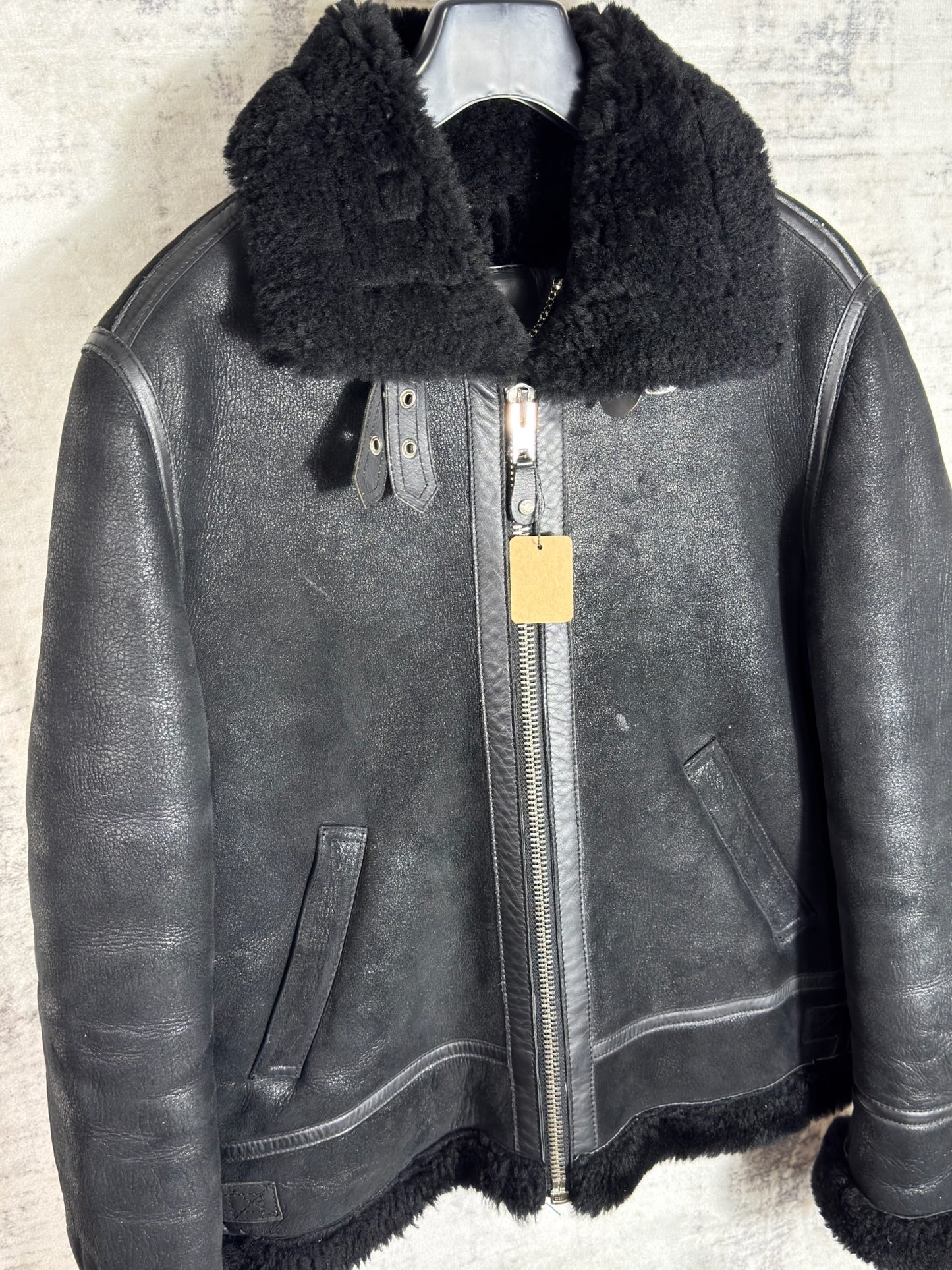 SCHOTT BOMBARDIER (LCW-1257) SHEARLING SHEEPSKIN JACKET  XL