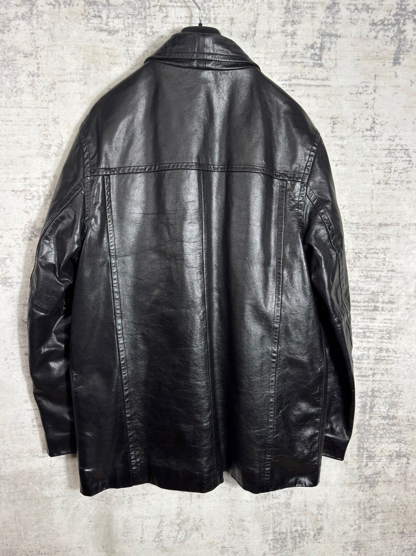REDSKINS "CITY WEAR" LEATHER COAT JACKET  SZ: L