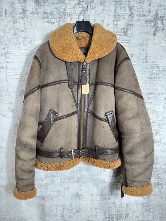 MIL-TEC BOMBARDIER SHEARLING JACKET  SZ: L
