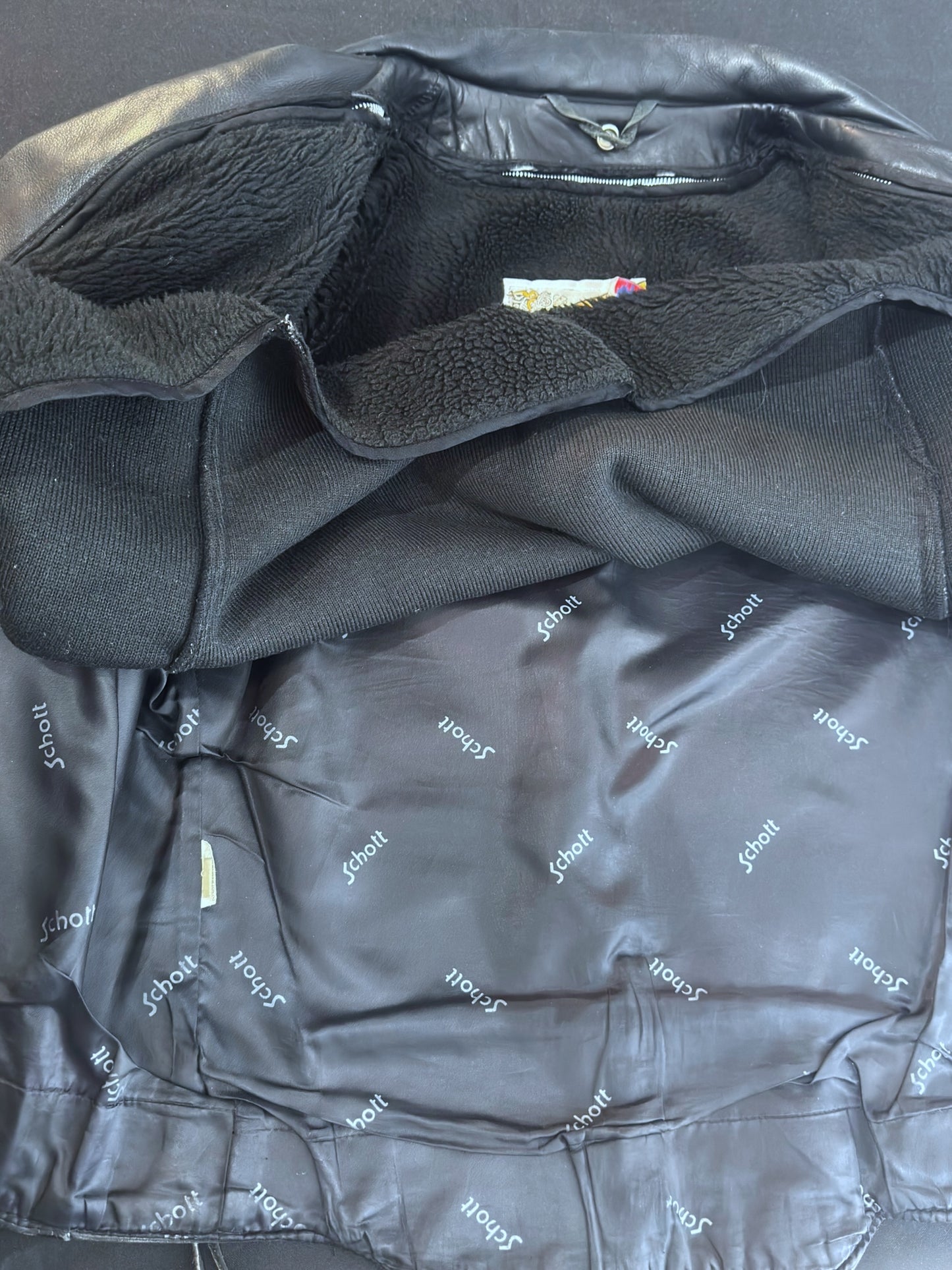 VINTAGE 90s SCHOTT N.Y.C 125 PERFECTO LINED JACKET  SZ: 44