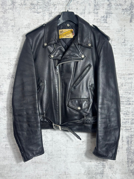 VINTAGE 80s SCHOTT N.Y.C 618 PERFECTO JACKET  SZ: 46