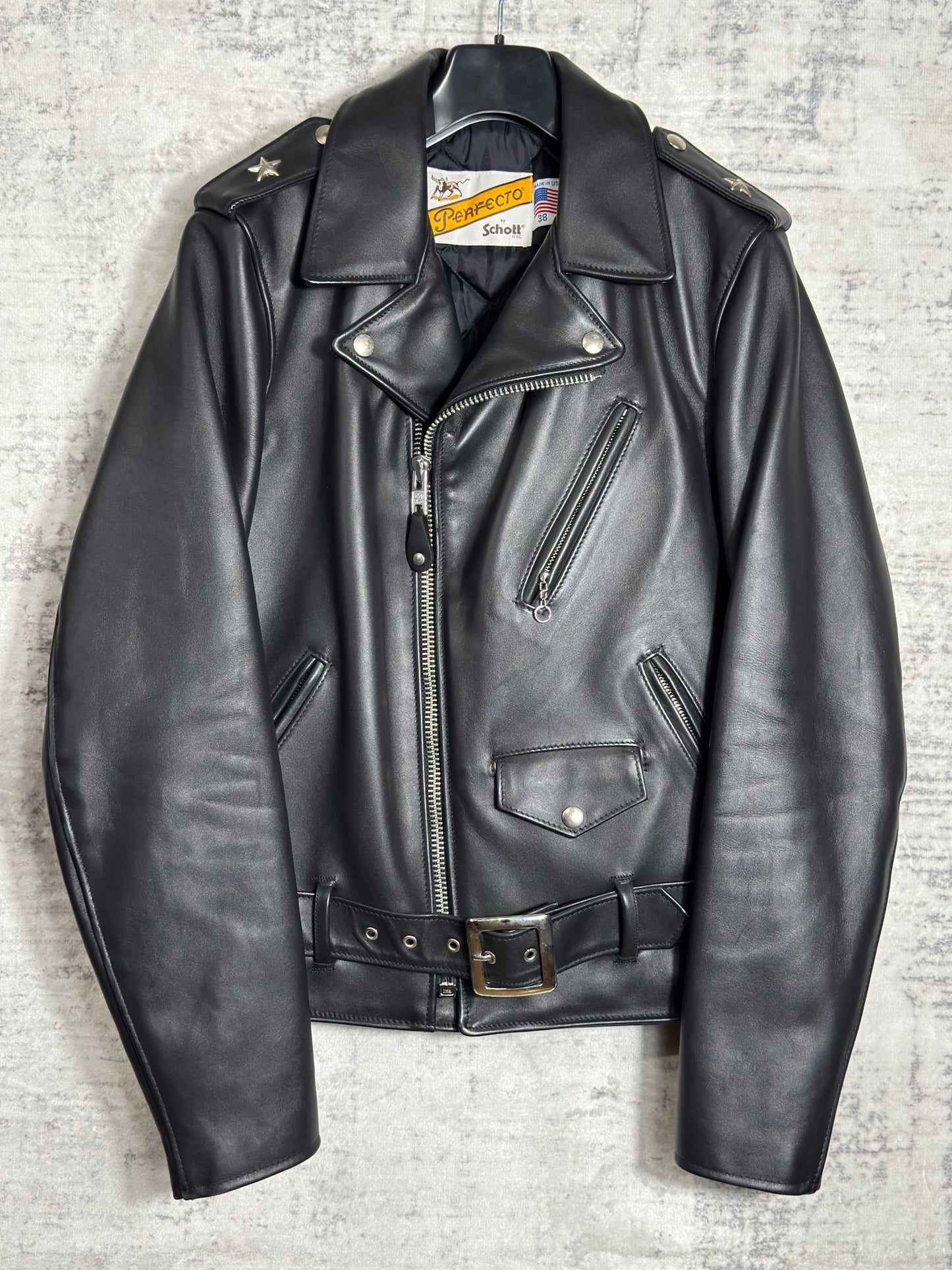 SCHOTT N.Y.C 613S "STARS" PERFECTO JACKET SZ: 38