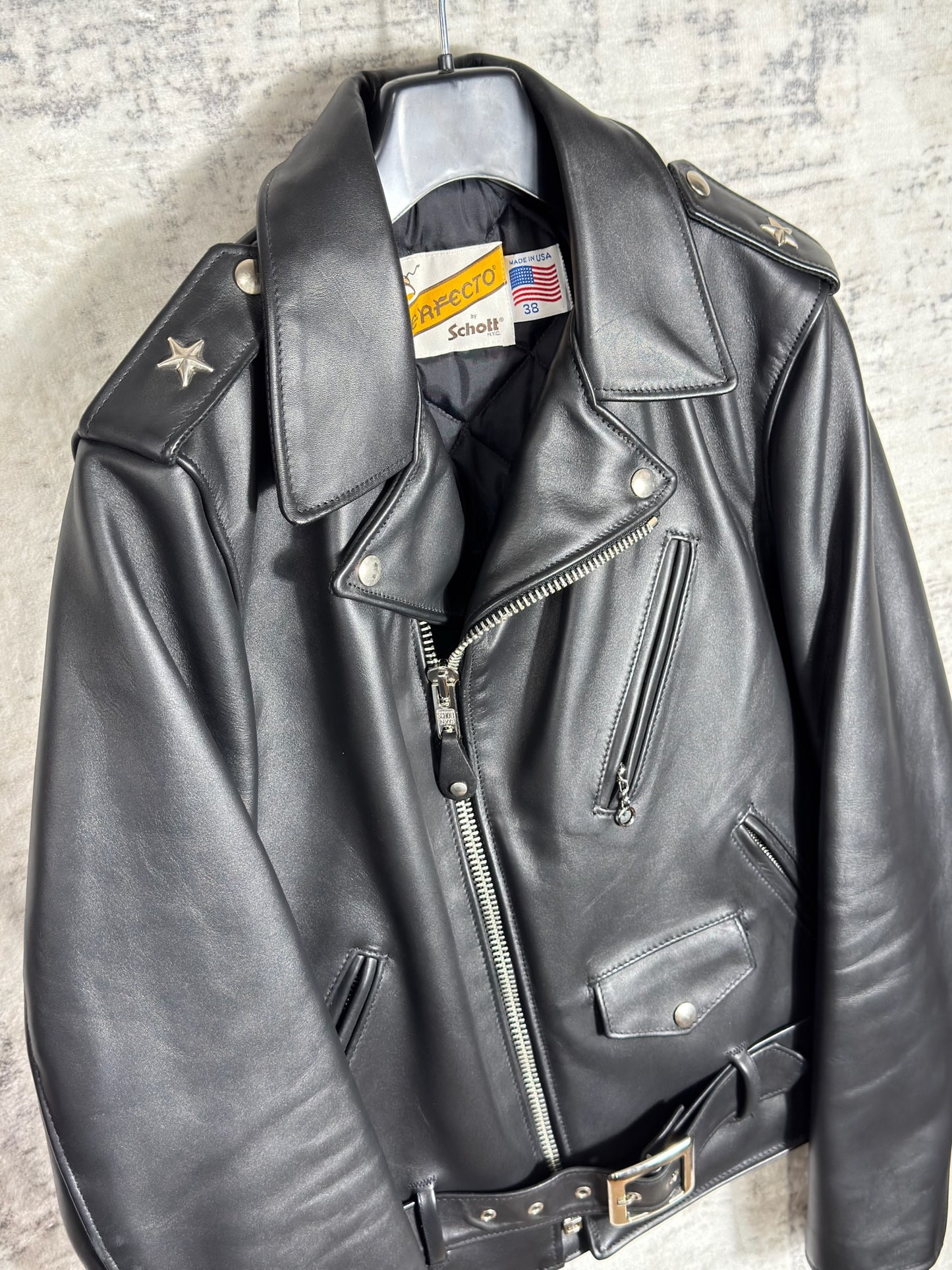 SCHOTT N.Y.C 613S "STARS" PERFECTO JACKET SZ: 38