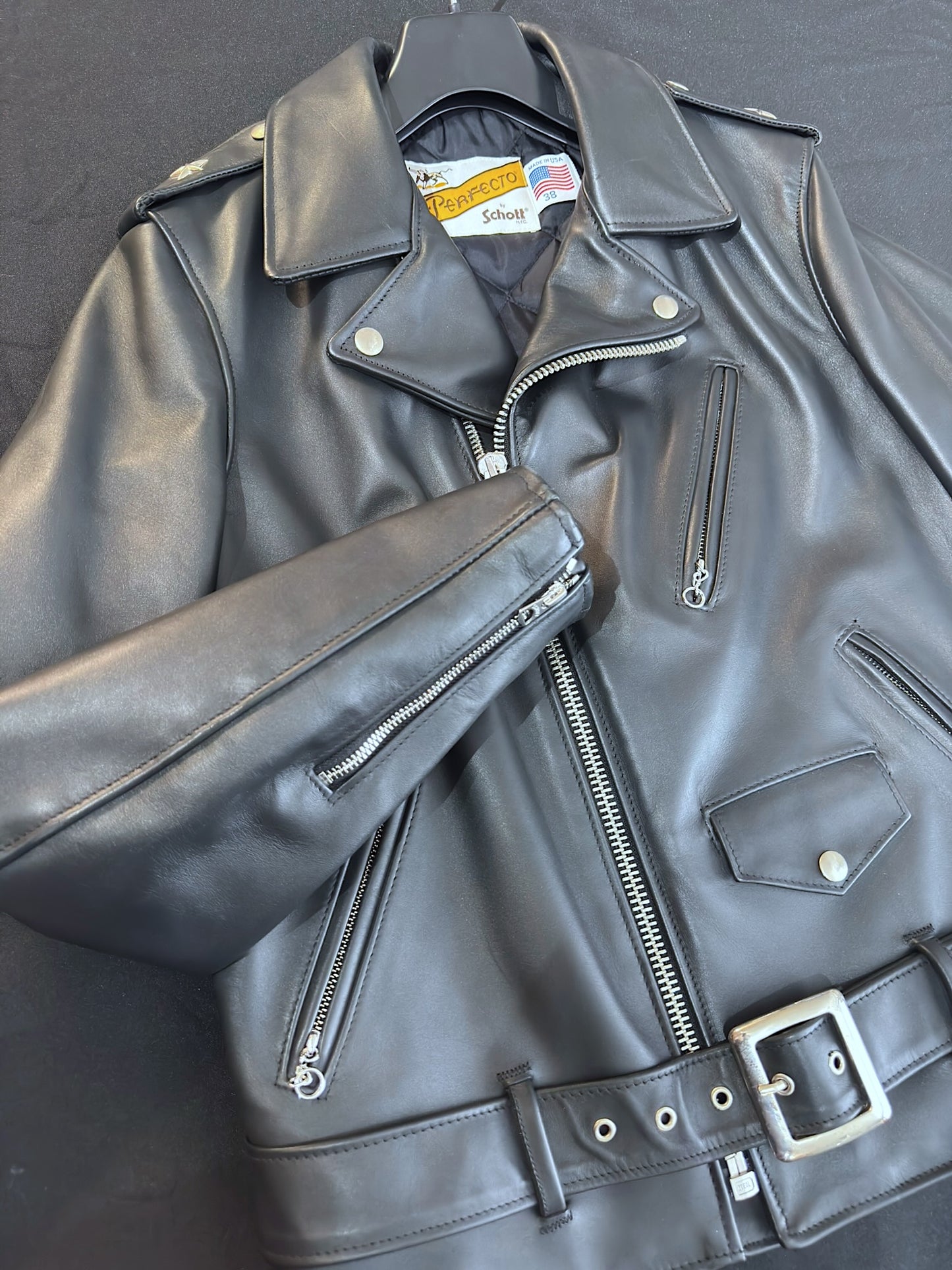 SCHOTT N.Y.C 613S "STARS" PERFECTO JACKET SZ: 38