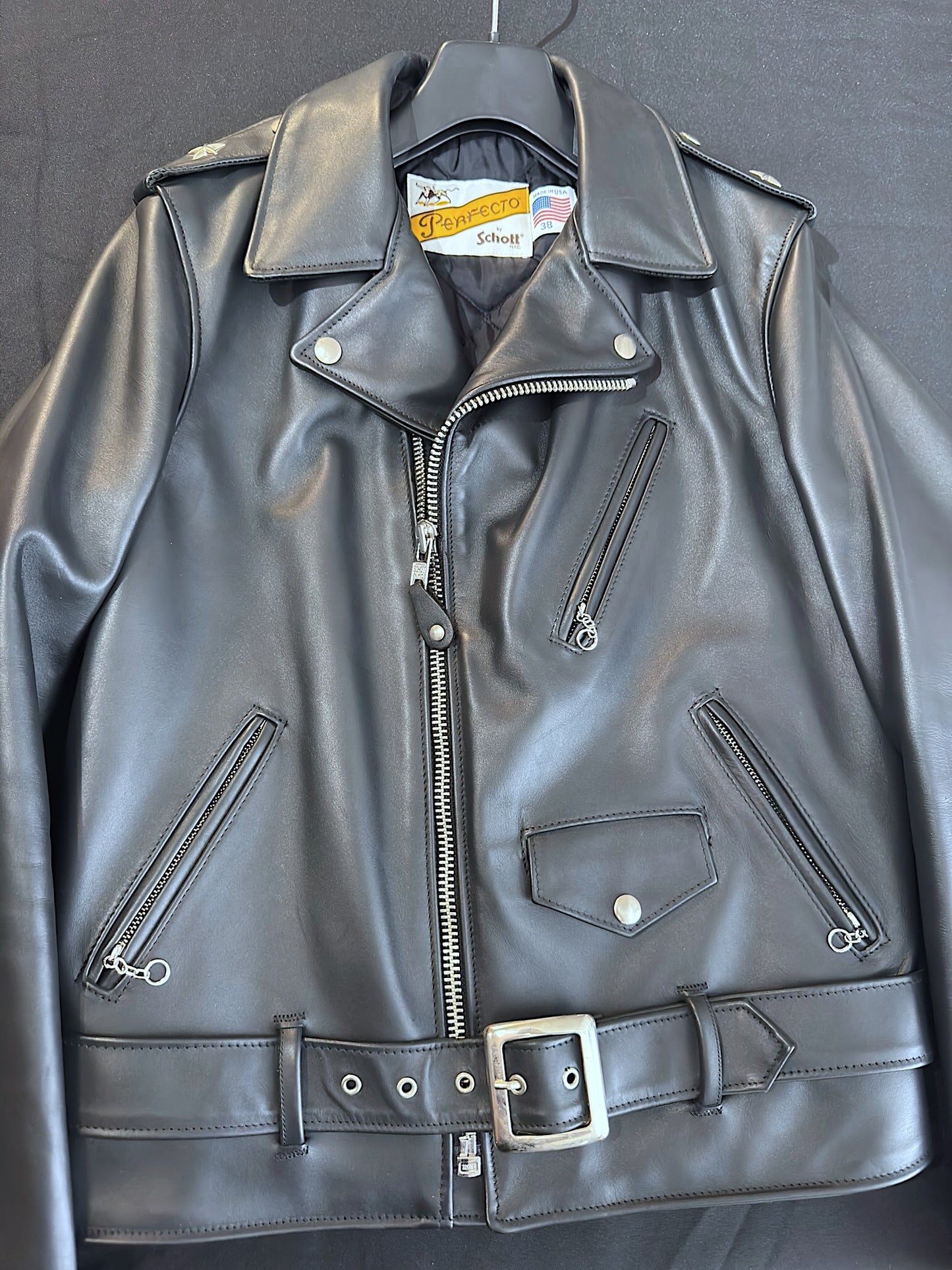 SCHOTT N.Y.C 613S "STARS" PERFECTO JACKET SZ: 38