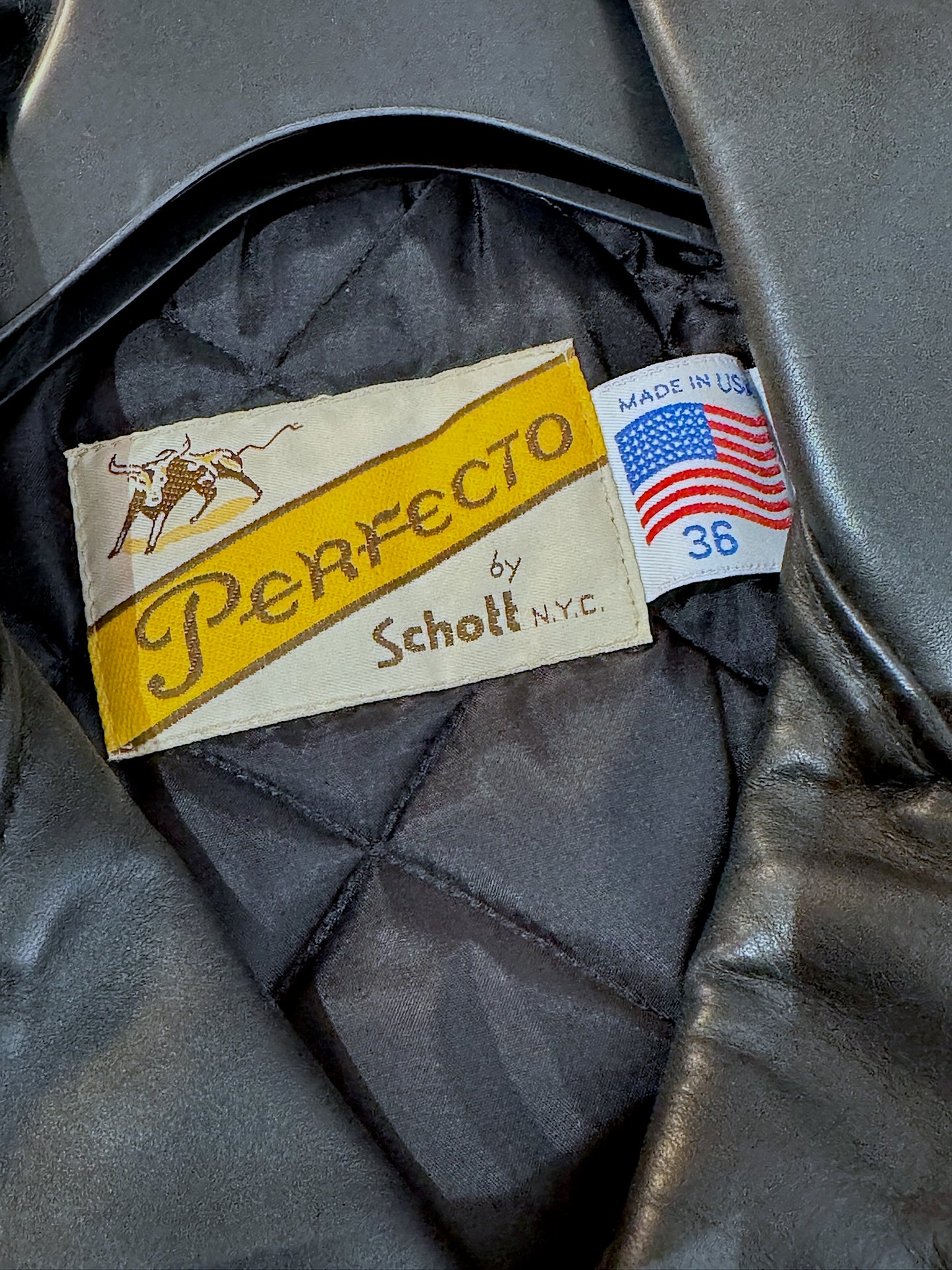SCHOTT N.Y.C 613 "STARS" PERFECTO JACKET SZ: 36