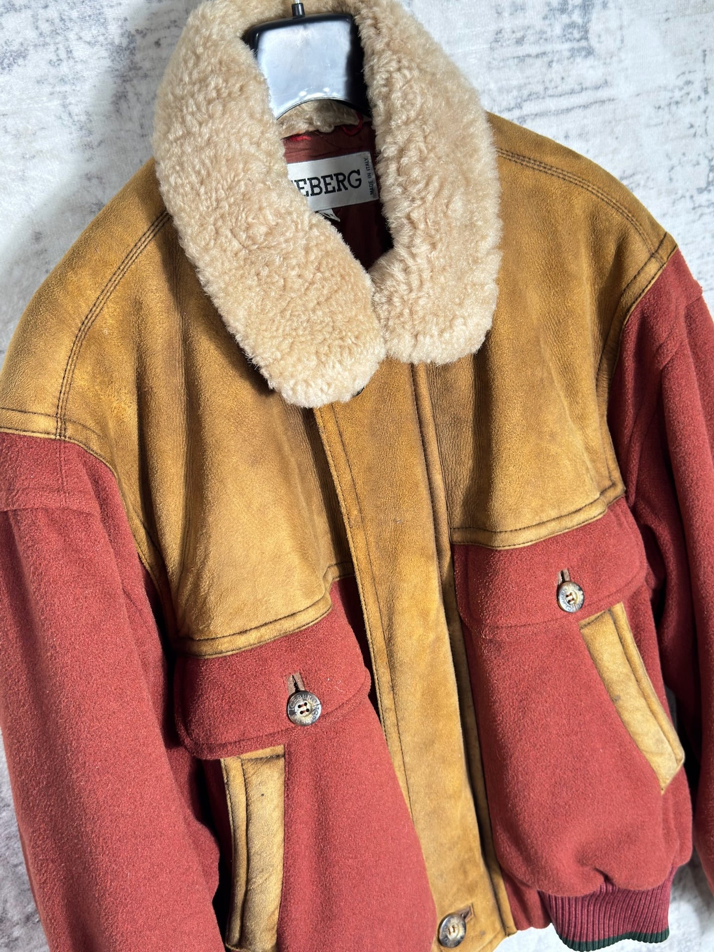 VINTAGE 90s ICEBERG "DON'T DRIVE DRUNK" JACKET SZ: 50