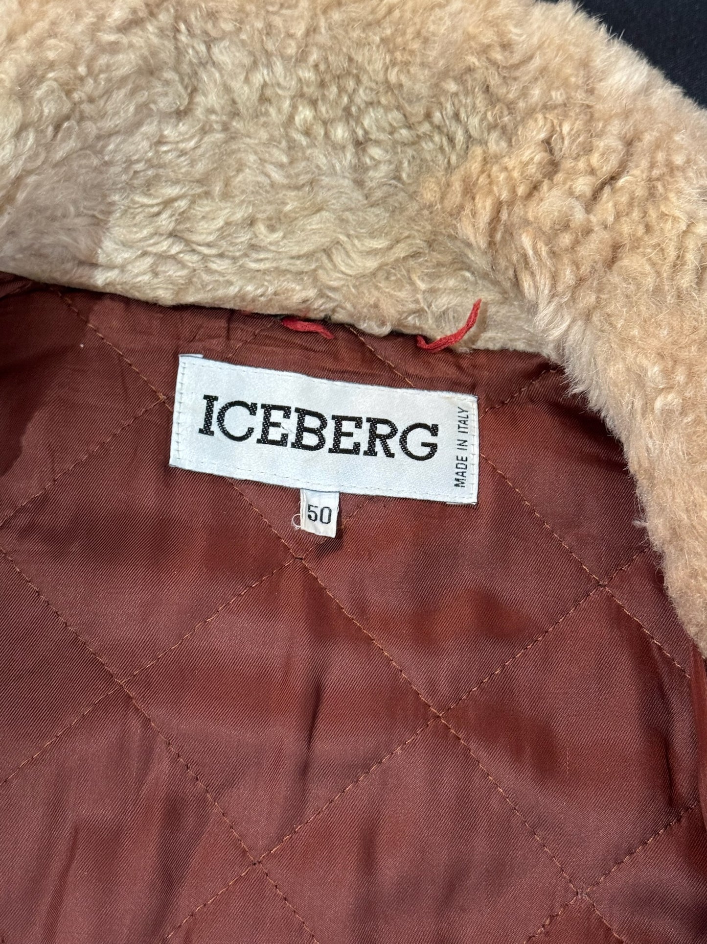 VINTAGE 90s ICEBERG "DON'T DRIVE DRUNK" JACKET SZ: 50