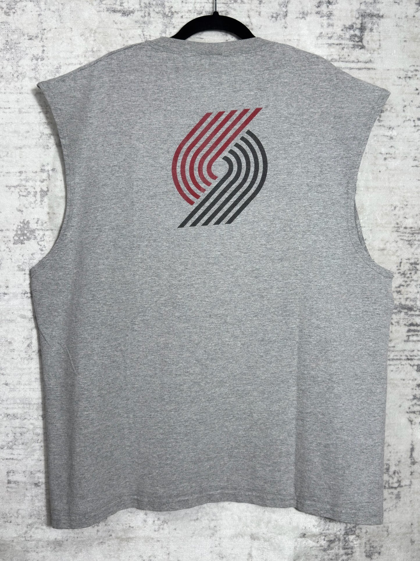 VINTAGE 90s NIKE PORTLAND TRAIL BLAZERS "S. PIPPEN" T-SHIRT SLEEVELESS SZ: XL
