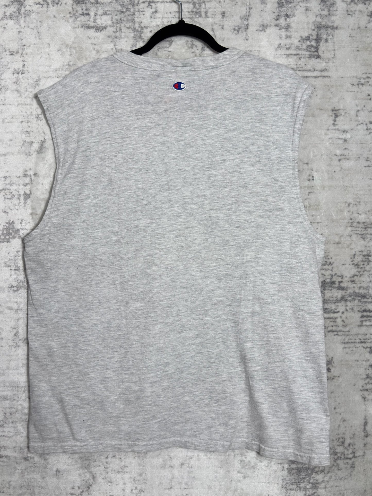 VINTAGE 90s CHAMPION CHICAGO BULLS T-SHIRT SLEEVELESS SZ: L