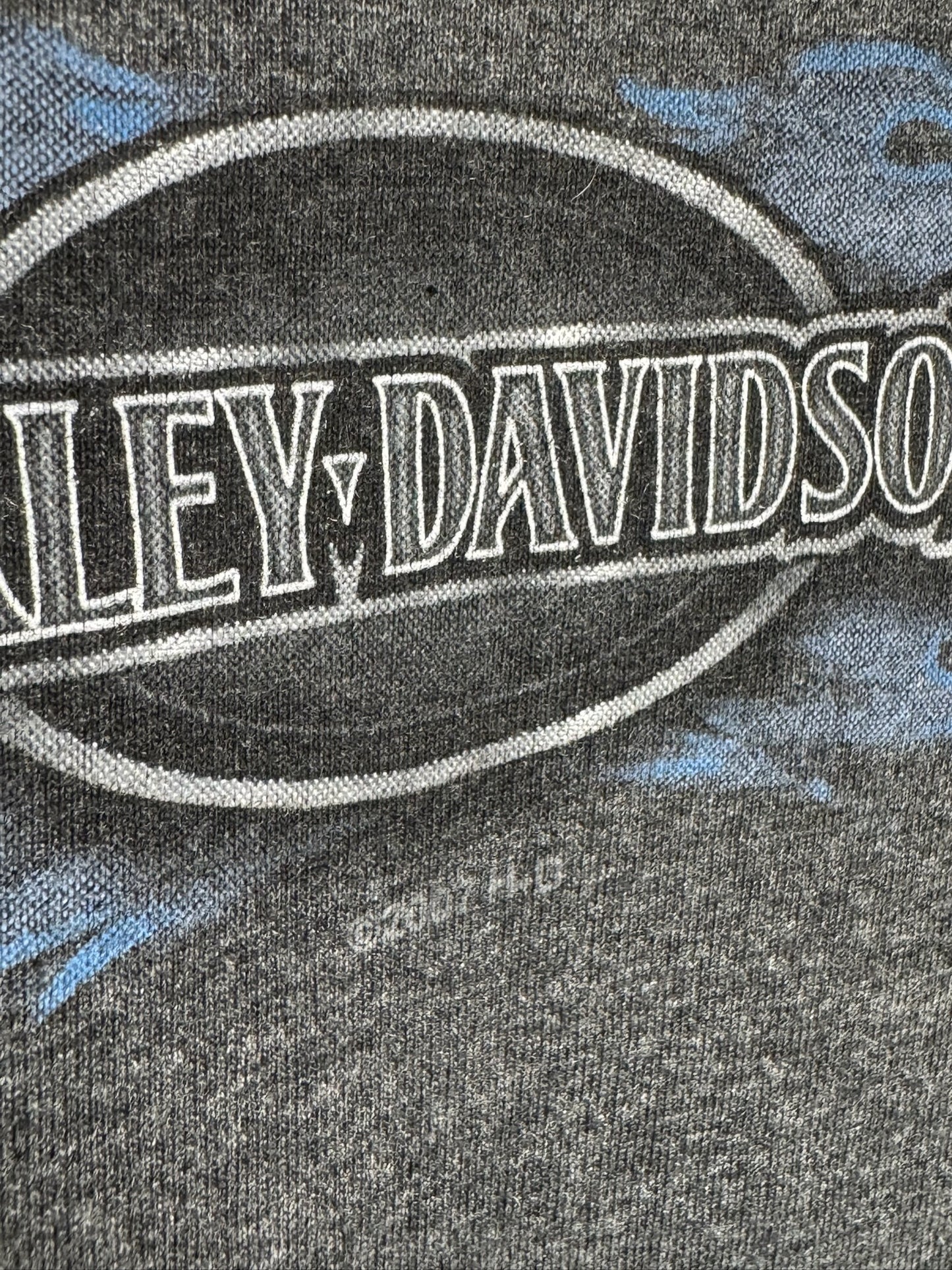 Y2K HARLEY DAVIDSON "BATTLEFIELD" T-SHIRT SLEEVELESS SZ: L