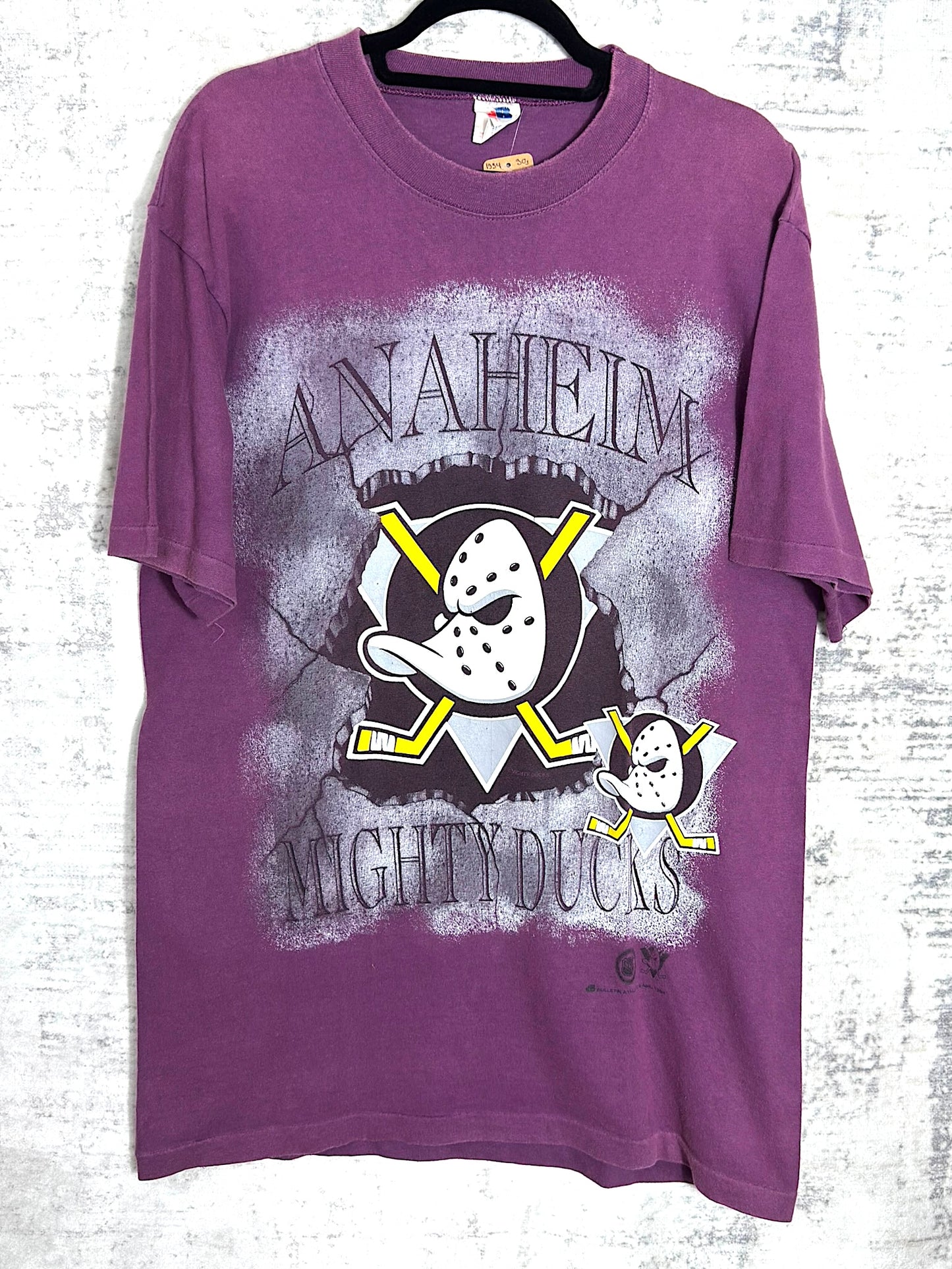 VINTAGE 1994 ANAHEIM MIGHTY DUCKS T-SHIRT SZ: M