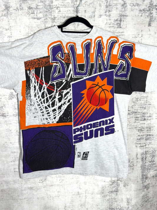 VINTAGE 90s PHOENIX SUNS "AOP" T-SHIRT SZ: L