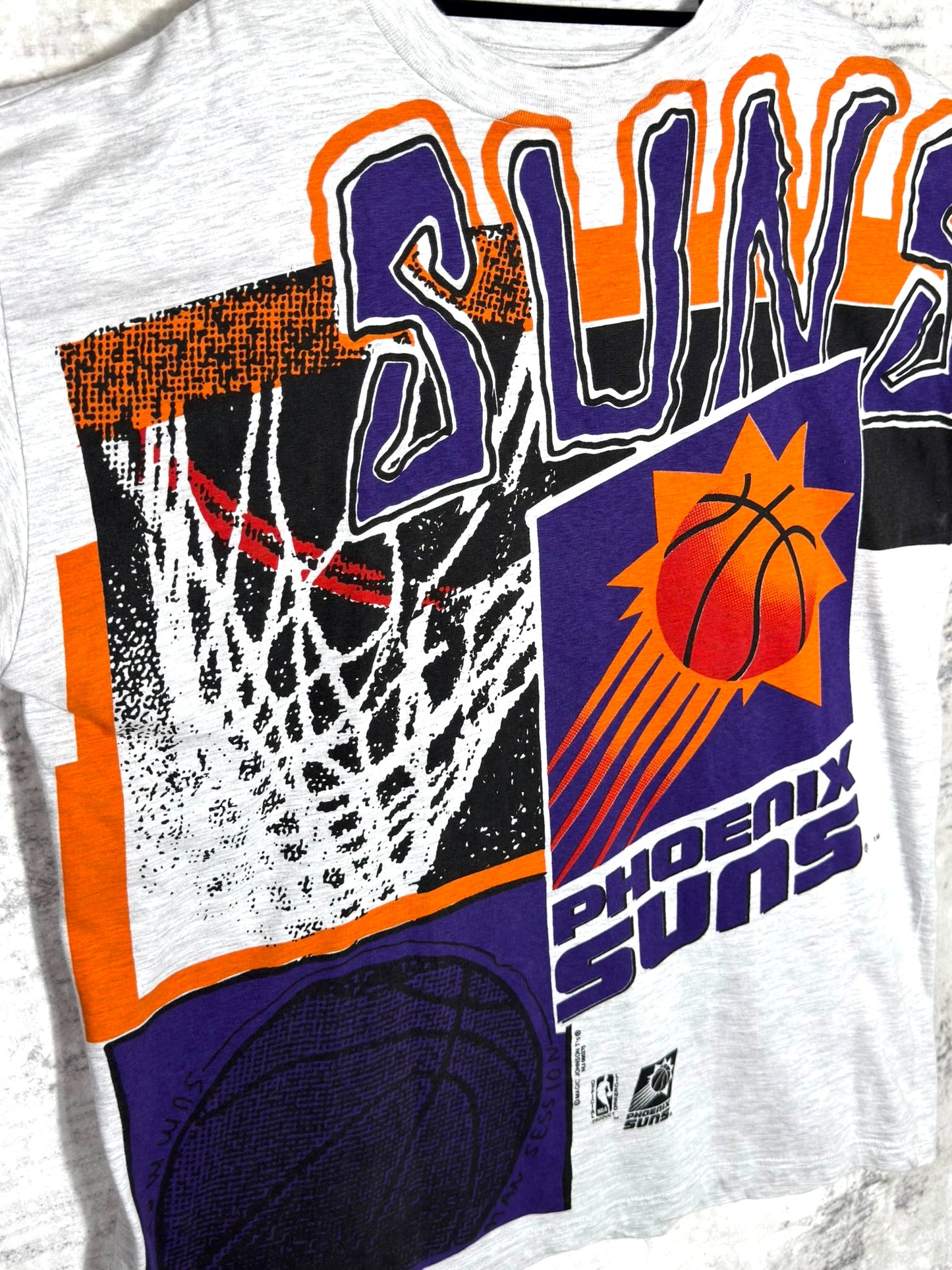 VINTAGE 90s PHOENIX SUNS "AOP" T-SHIRT SZ: L