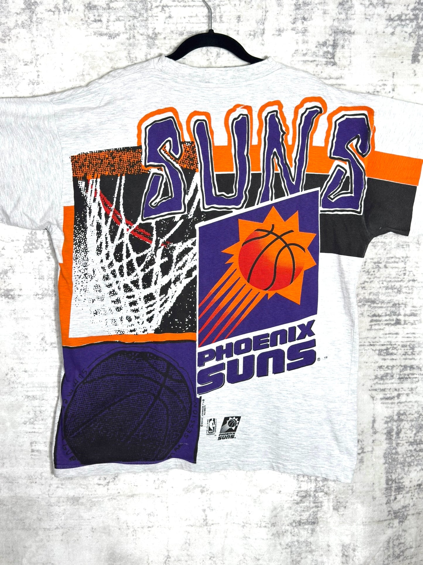 VINTAGE 90s PHOENIX SUNS "AOP" T-SHIRT SZ: L