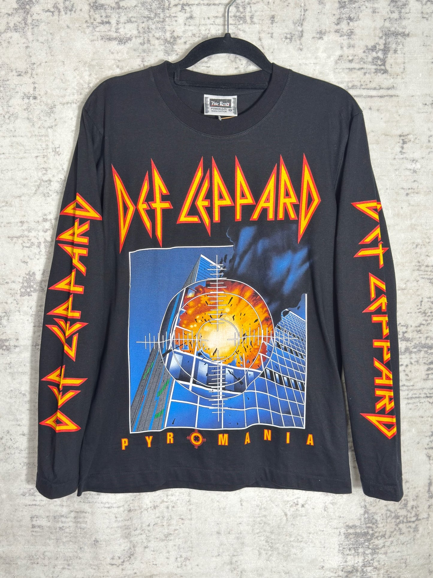 DEF LEPPARD "PYROMANIA" LONGSLEEVES T-SHIRT SZ: S
