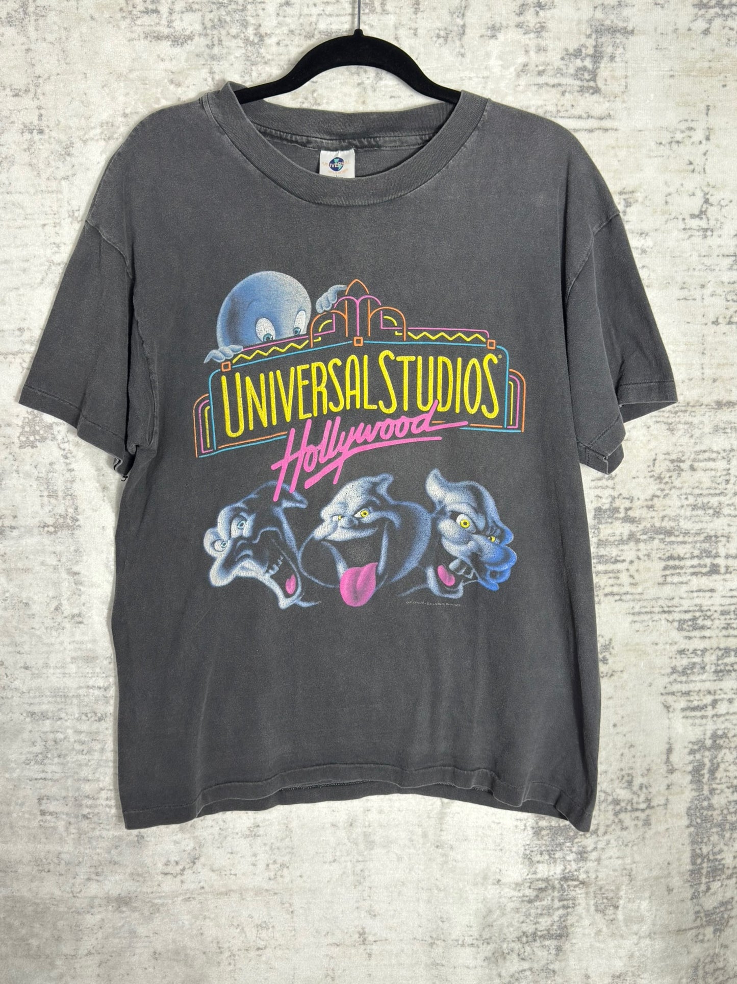 VINTAGE 1995 CASPER "UNIVERSAL STUDIOS HOLLYWOOD" T-SHIRT SZ: L