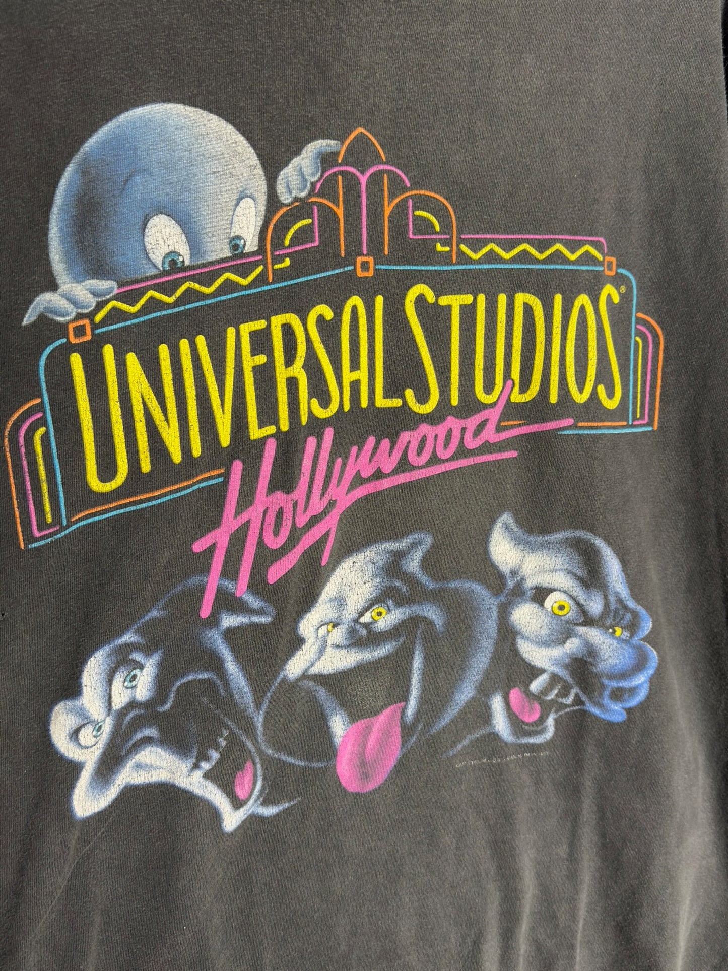 VINTAGE 1995 CASPER "UNIVERSAL STUDIOS HOLLYWOOD" T-SHIRT SZ: L
