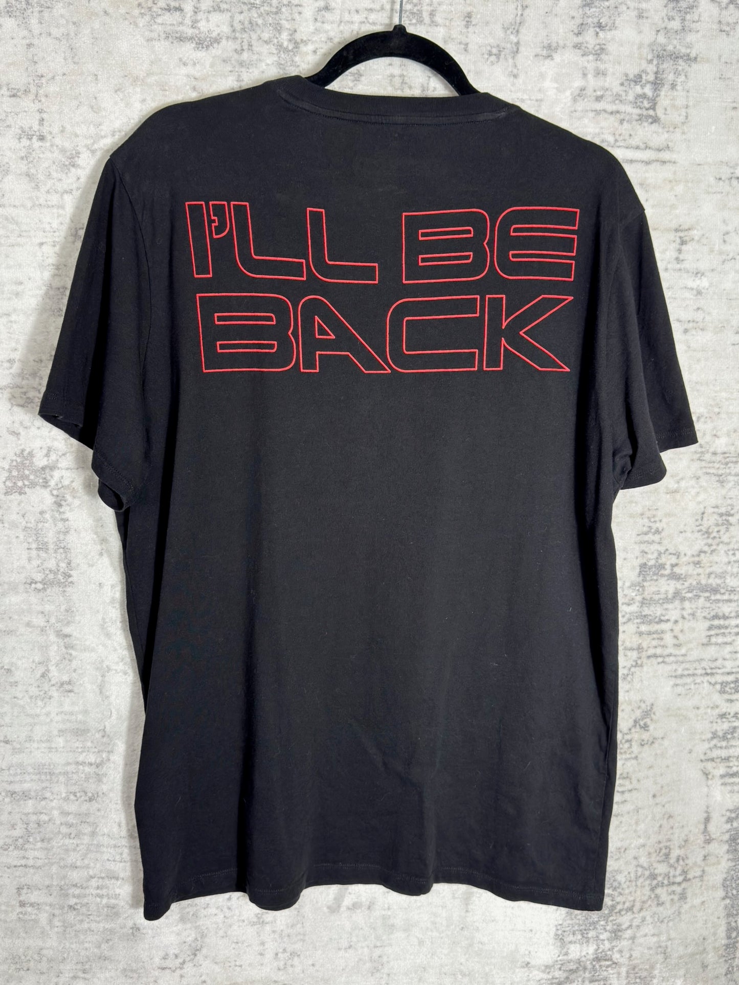 THE TERMINATOR "I'LL BE BACK" T-SHIRT SZ: L