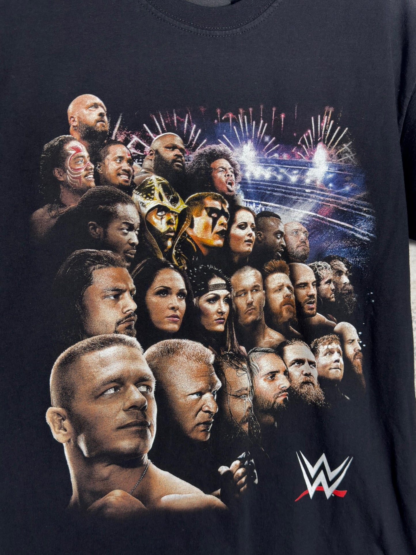 WWE SUPERSTARS "I WAS THERE 2025 RAW SMACK DOWN" T-SHIRT SZ: M