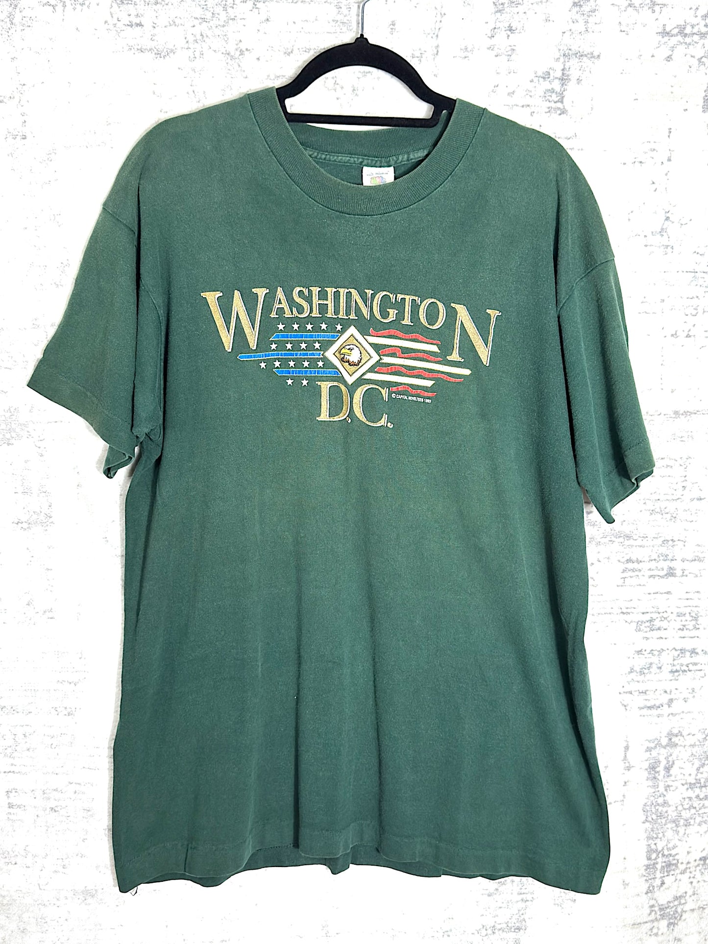 VINTAGE 1993 WASHINGTIN D.C "CAPITAL NOVELTEES" T-SHIRT SZ: XL