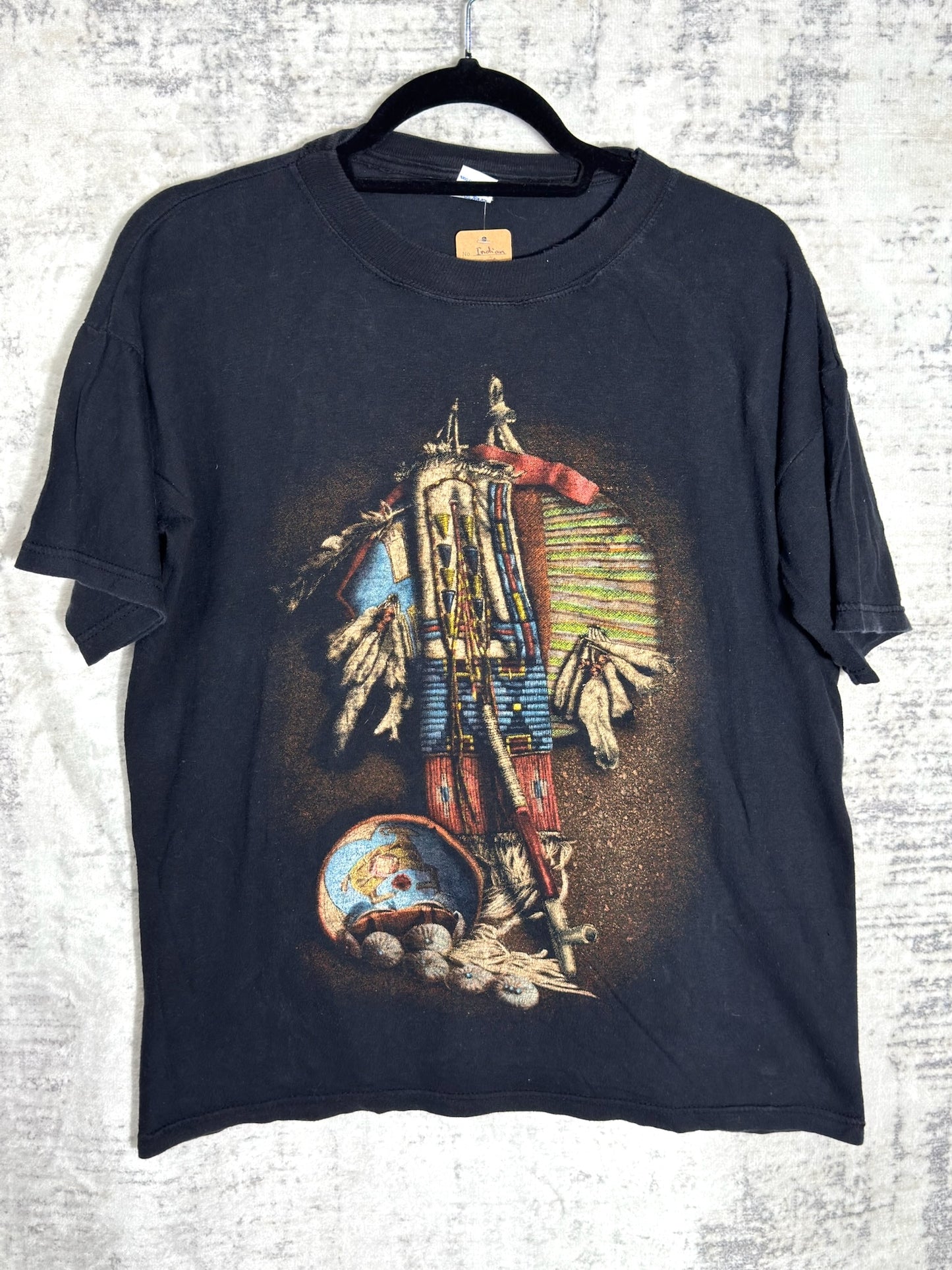 VINTAGE 90s NATIVE AMERICAN T-SHIRT SZ: XL
