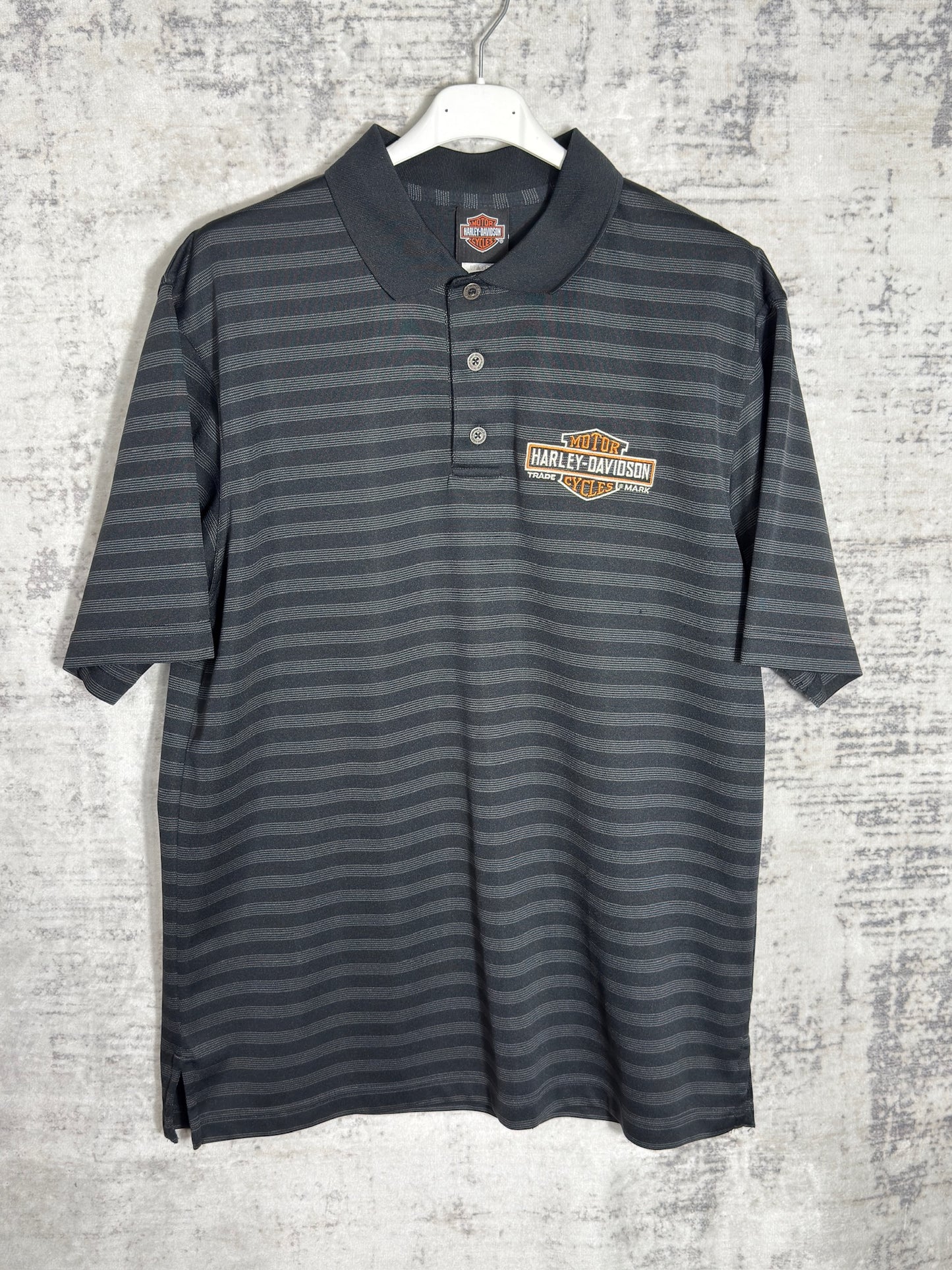 Y2K HARLEY DAVIDSON POLO SZ: L