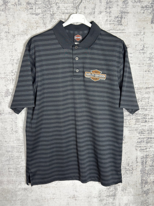 Y2K HARLEY DAVIDSON POLO SZ: L