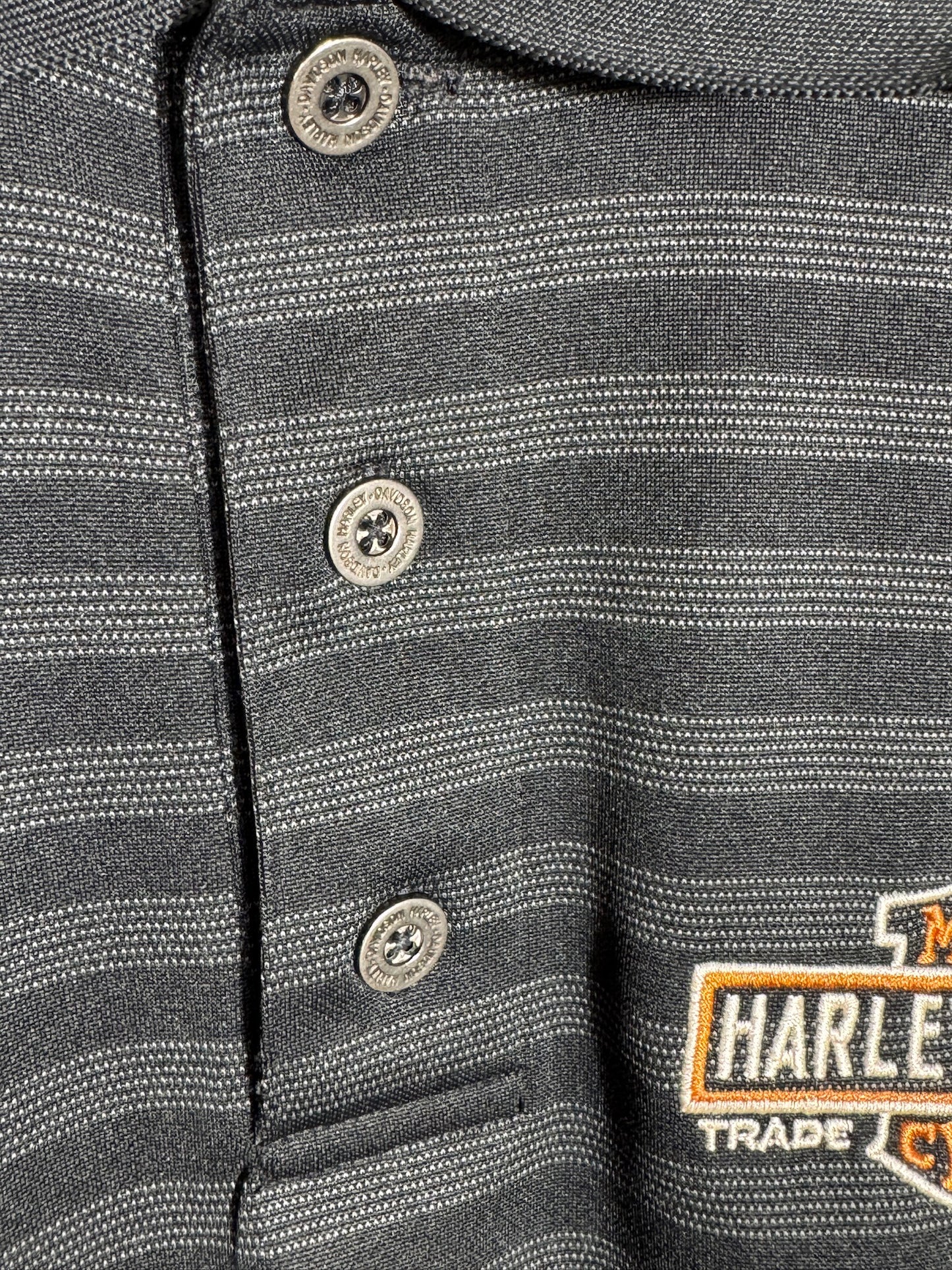 Y2K HARLEY DAVIDSON POLO SZ: L