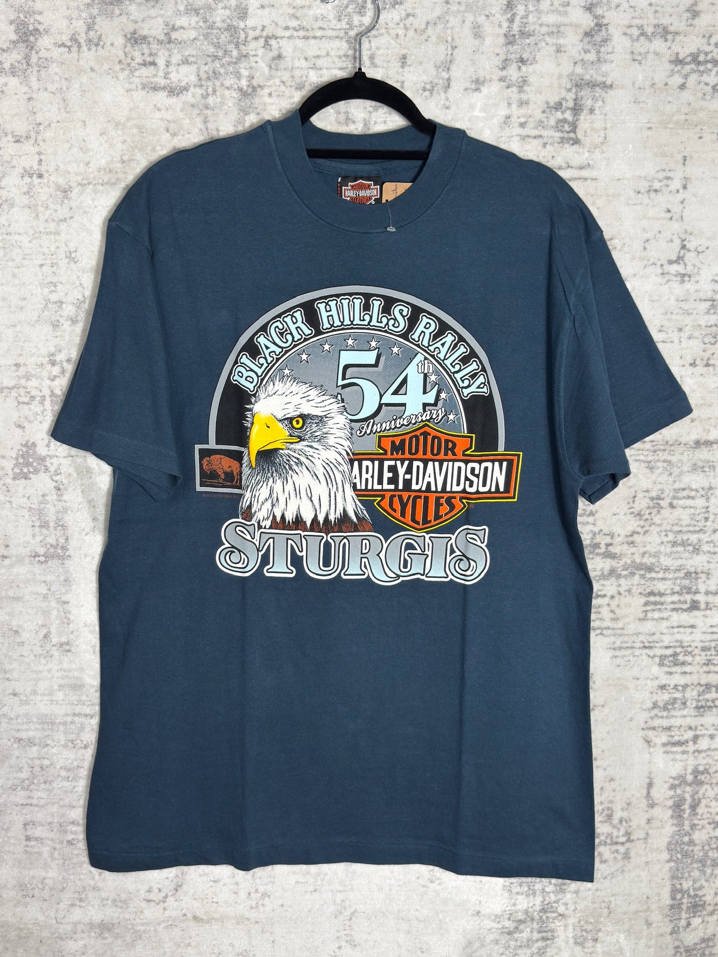 VINTAGE '94 HARLEY DAVIDSON "BLACK HILLS RALLY STURGIS" T-SHIRT SZ: L