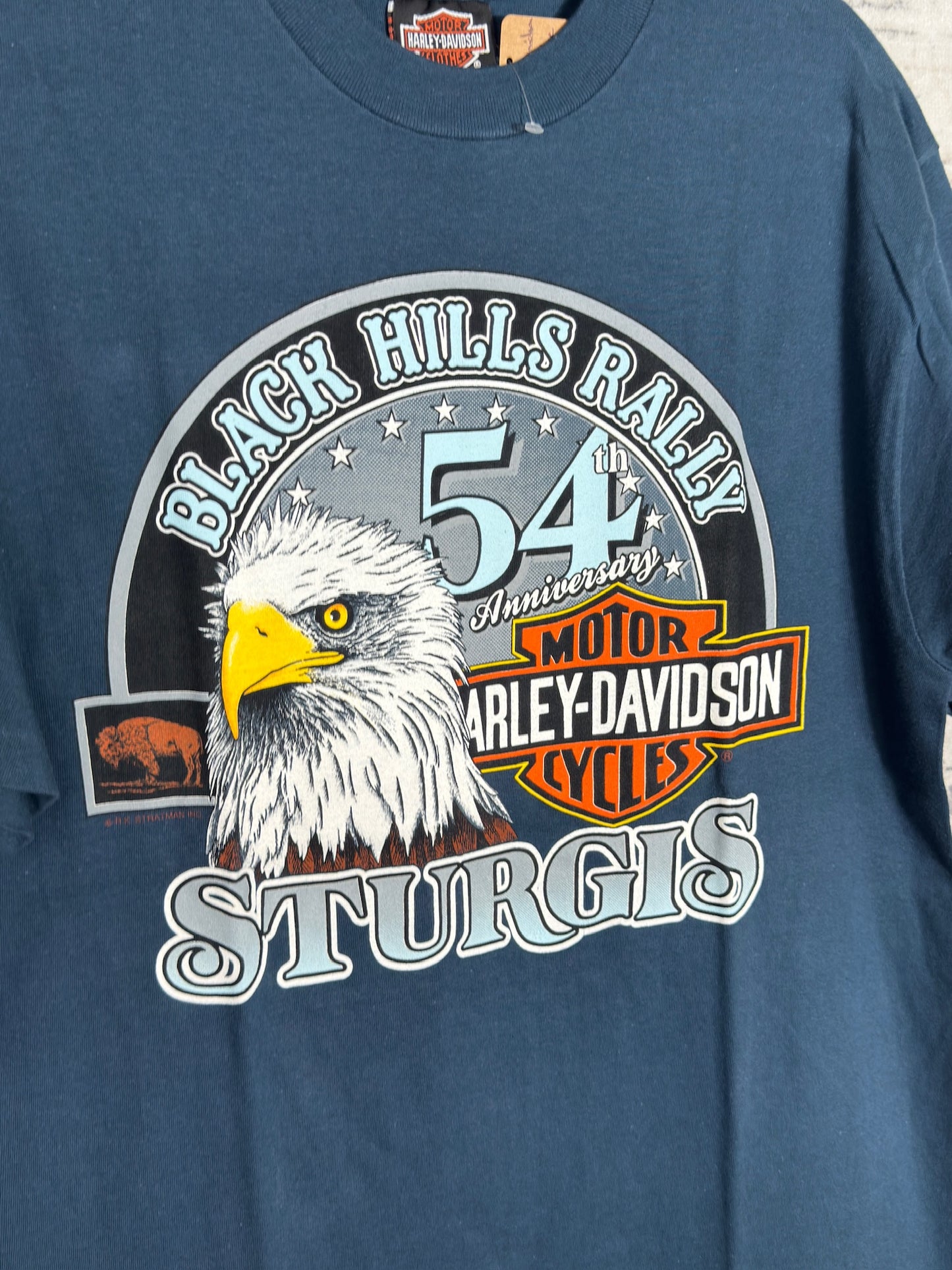 VINTAGE '94 HARLEY DAVIDSON "BLACK HILLS RALLY STURGIS" T-SHIRT SZ: L