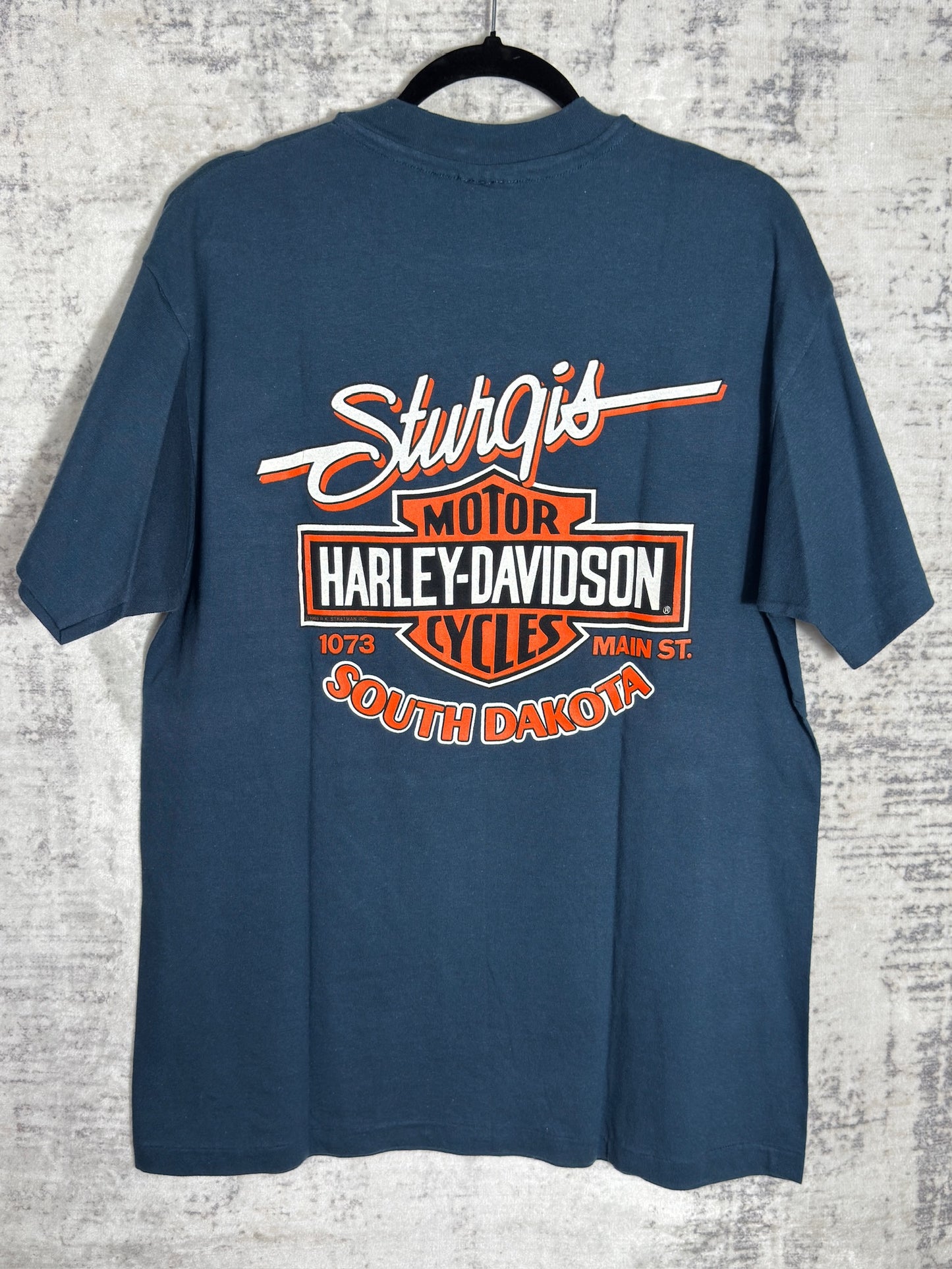 VINTAGE '94 HARLEY DAVIDSON "BLACK HILLS RALLY STURGIS" T-SHIRT SZ: L