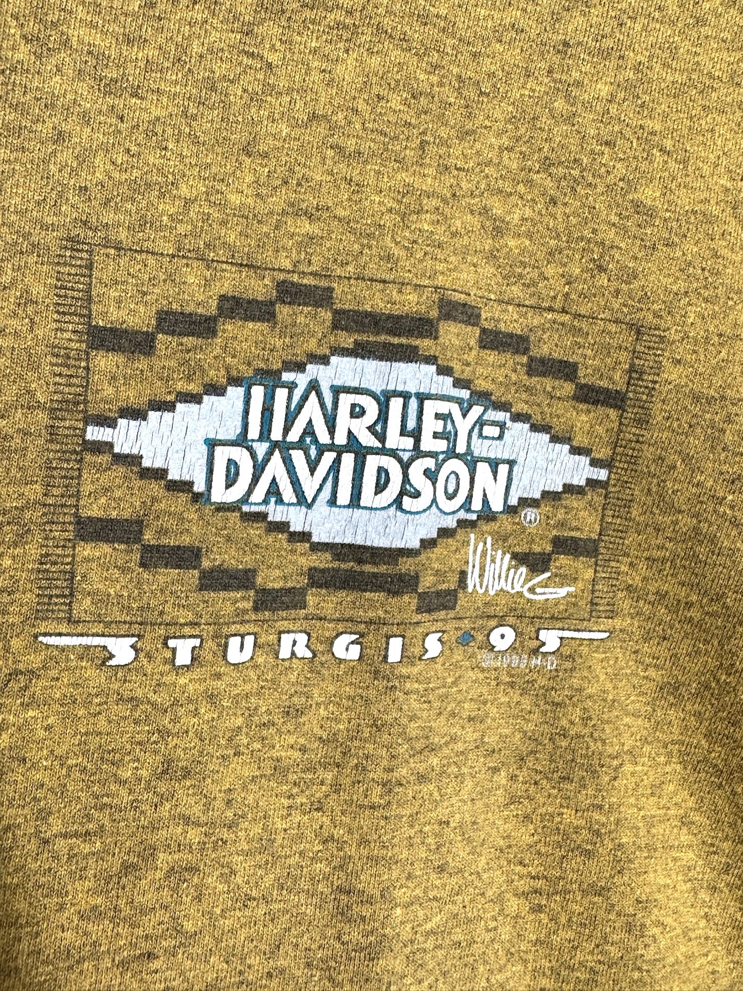 VINTAGE 1995 HARLEY DAVIDSON "STURGIS 95" T-SHIRT SZ: L