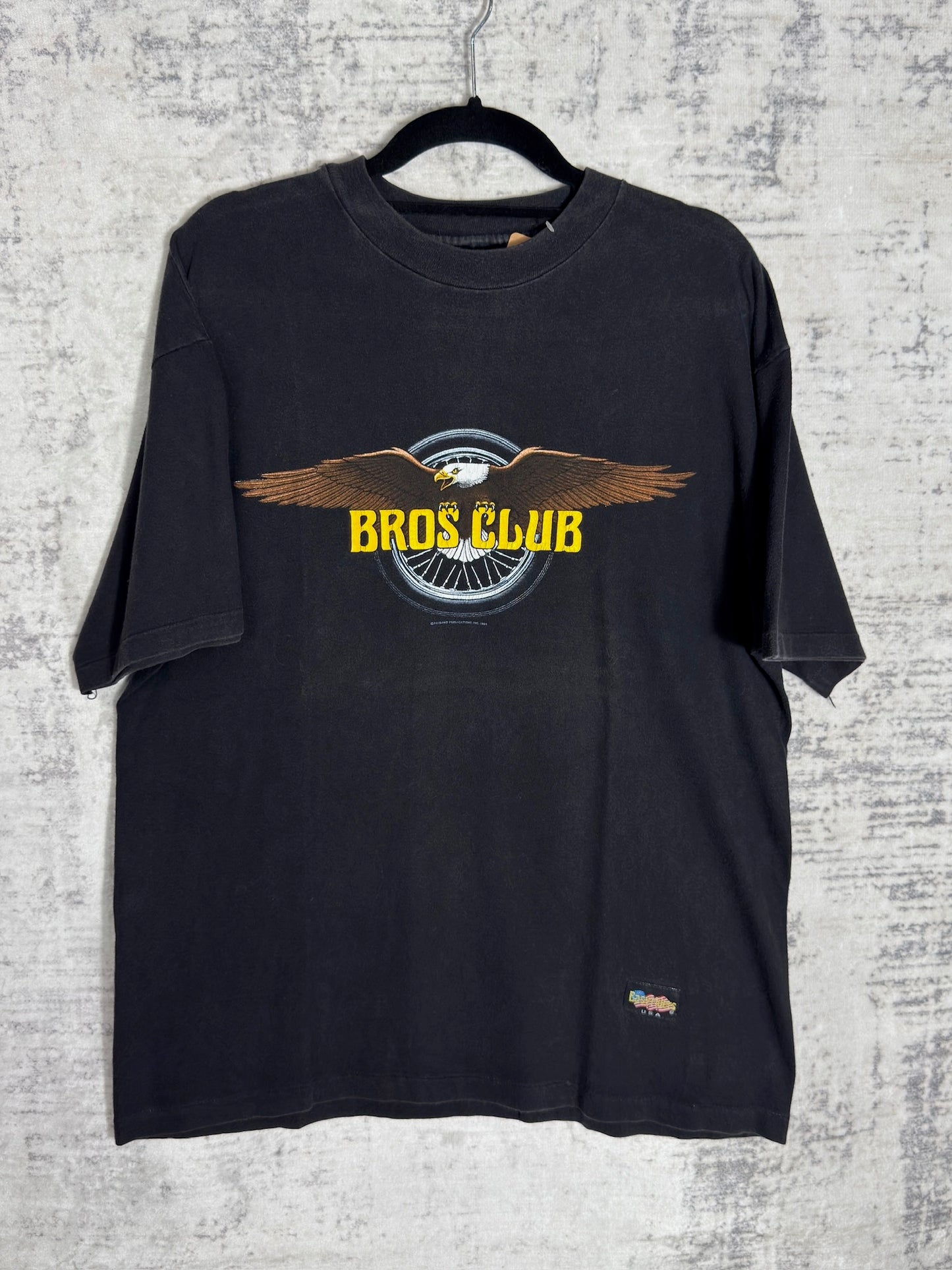 VINTAGE 1991 EASYRIDERS "BROS CLUB" MOTORCYCLES T-SHIRT  SZ: L