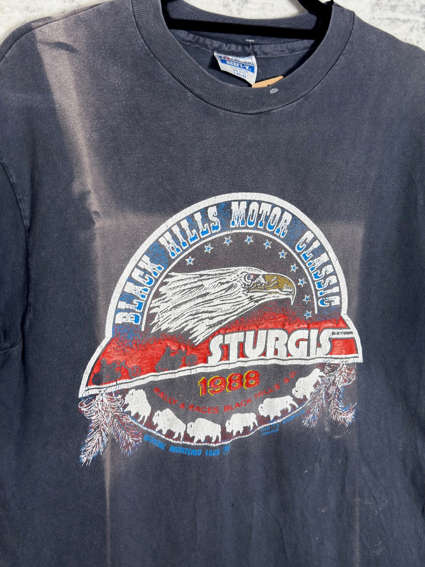 VINTAGE 1988 STURGIS "BLACK HILLS MOTOR CLASSIC" T-SHIRT SZ: L