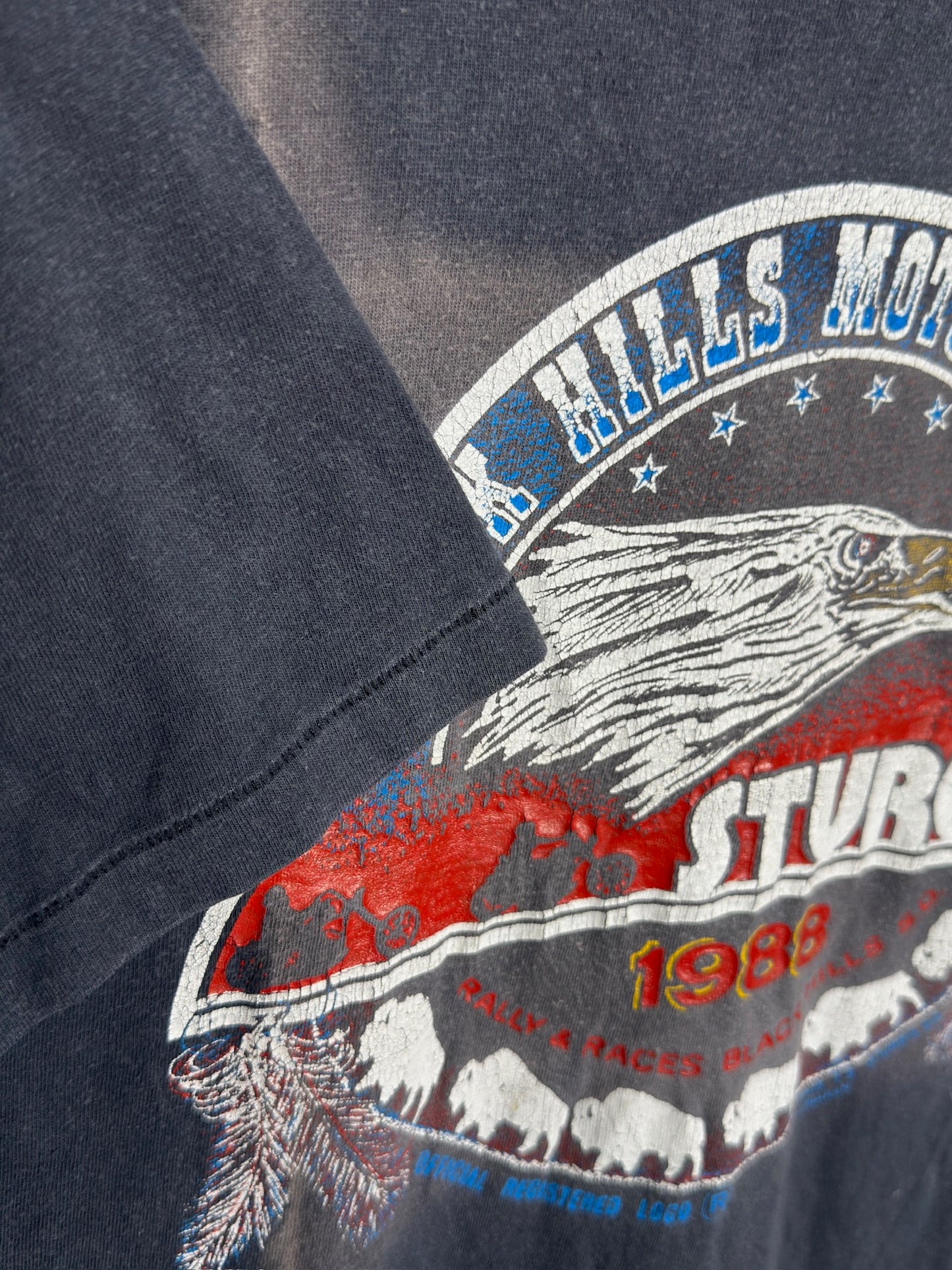 VINTAGE 1988 STURGIS "BLACK HILLS MOTOR CLASSIC" T-SHIRT SZ: L