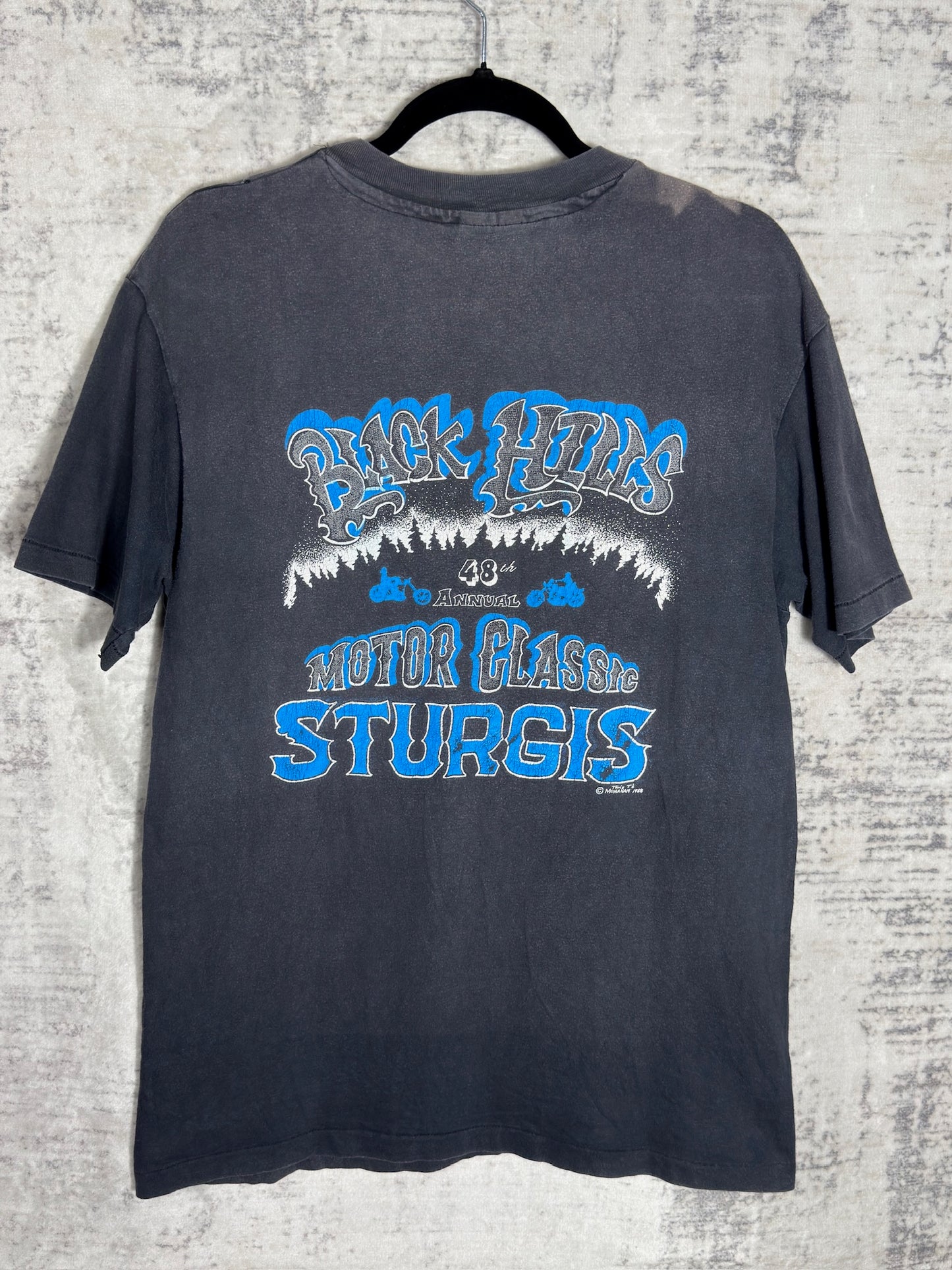 VINTAGE 1988 STURGIS "BLACK HILLS MOTOR CLASSIC" T-SHIRT SZ: L
