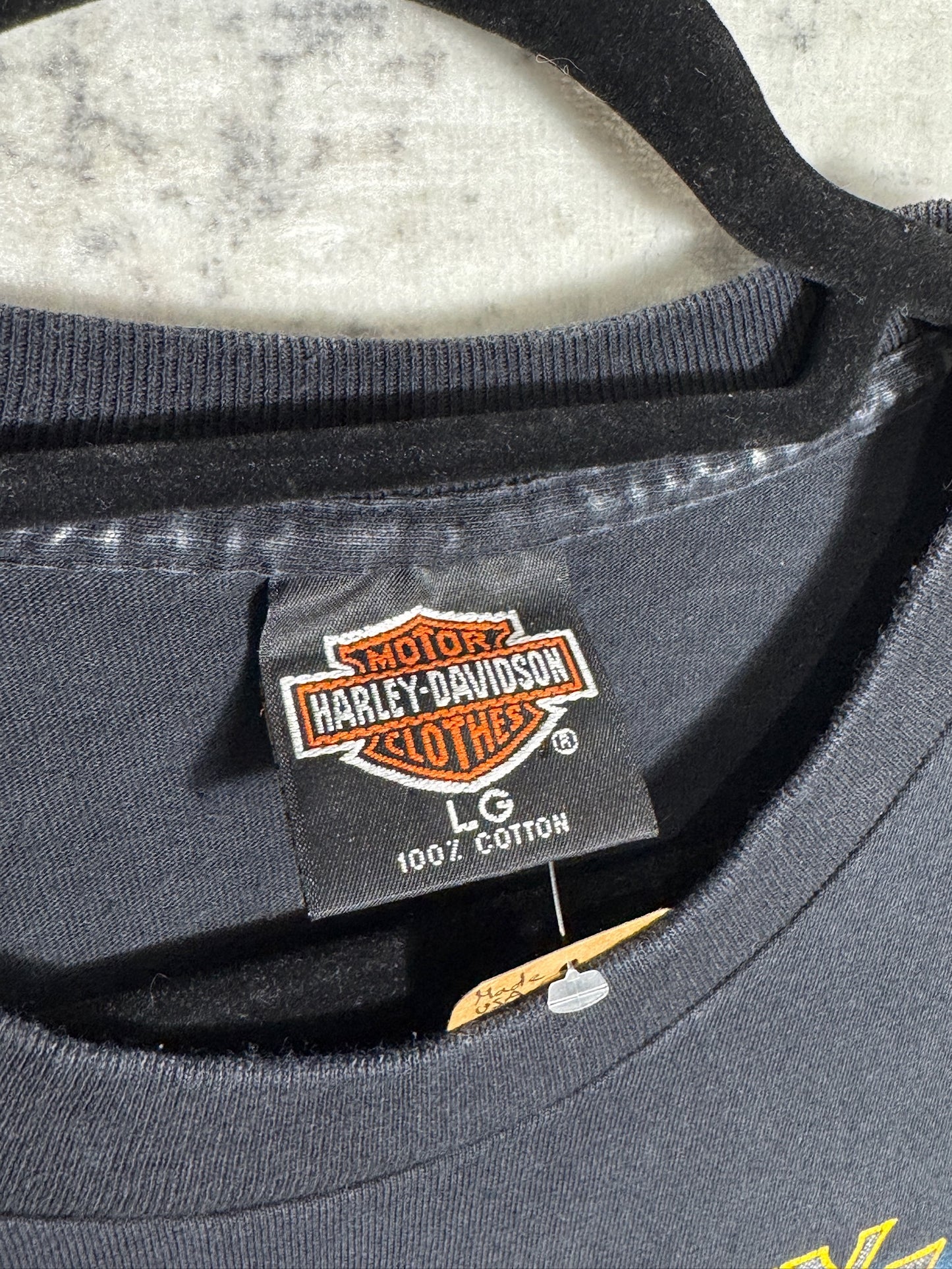 VINTAGE 1991 HARLEY DAVIDSON "RIDE LIKE THE WIND" T-SHIRT SZ: L