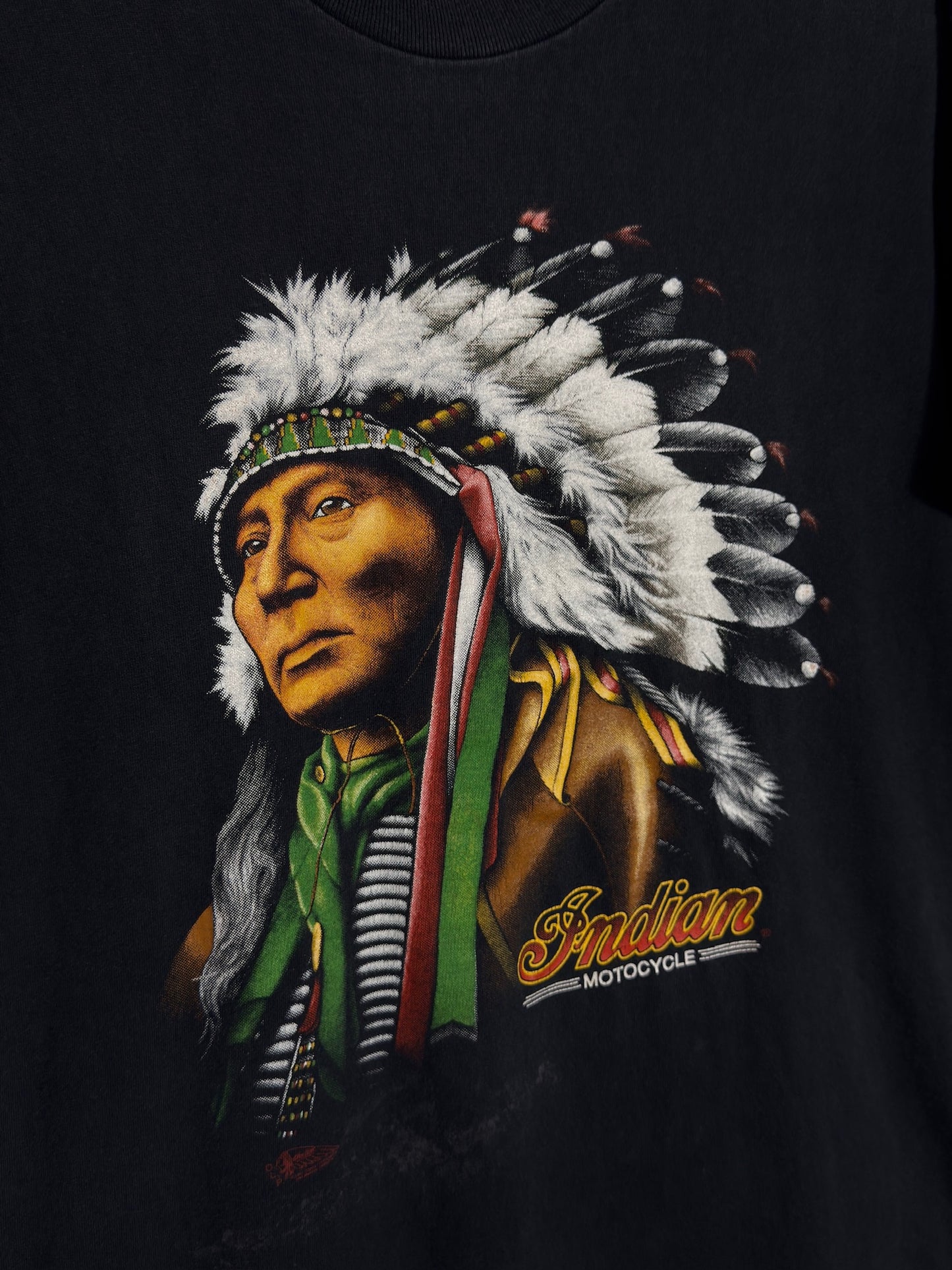 VINTAGE 1992 INDIAN MOTOCYCLE "CHIEF" T-SHIRT SZ: L