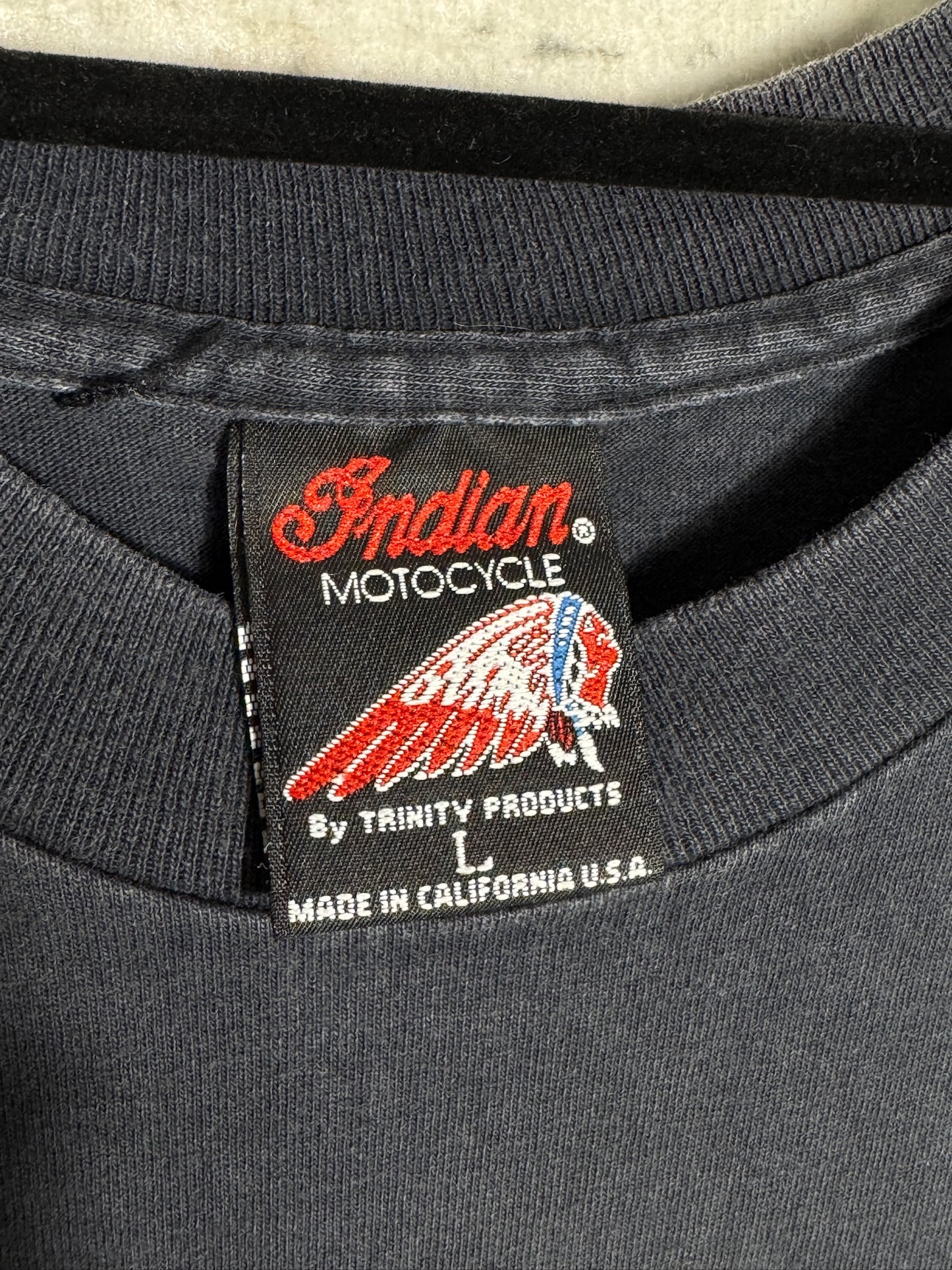VINTAGE 1992 INDIAN MOTOCYCLE "CHIEF" T-SHIRT SZ: L