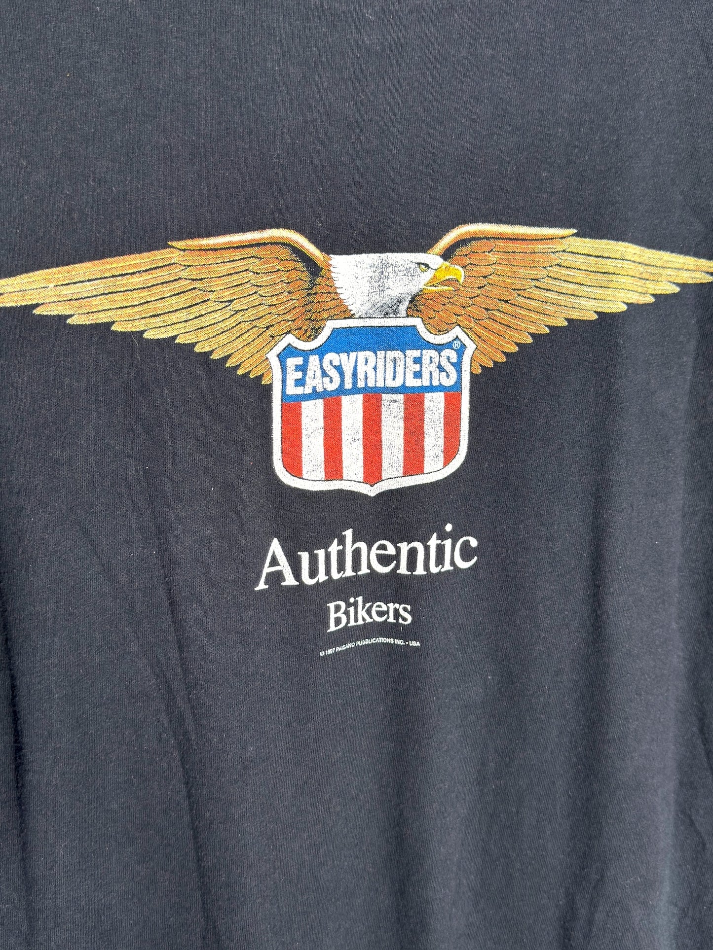 VINTAGE 1999 EASYRIDERS "WOLF & RIDER" T-SHIRT SZ: M