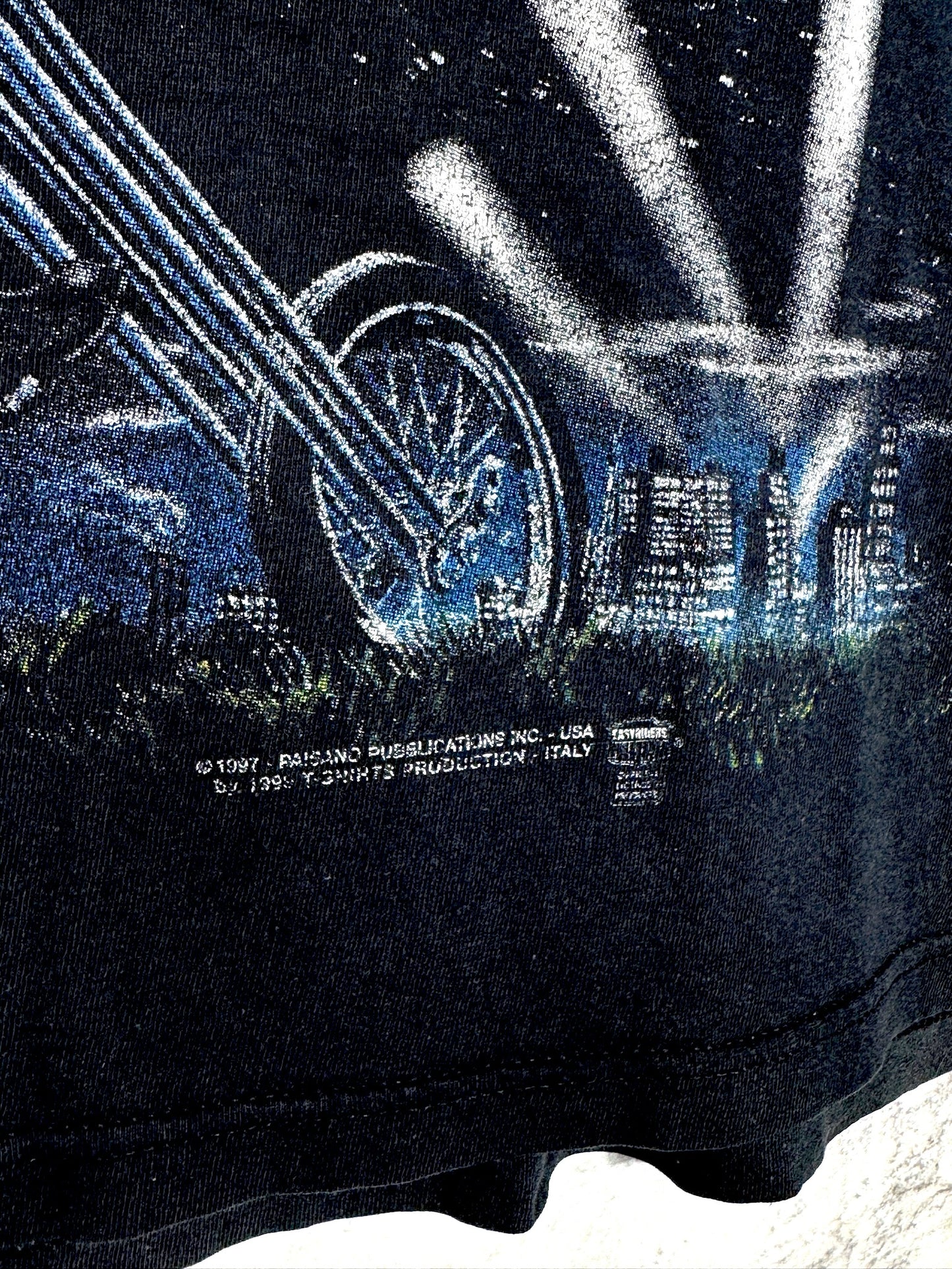 VINTAGE 1999 EASYRIDERS "COSMIC WOLF / BIKERS" T-SHIRT SZ: XL