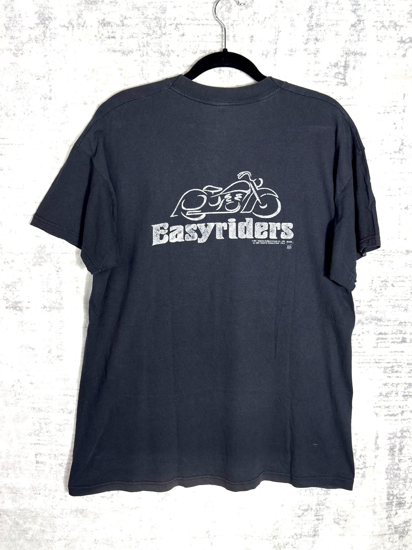 VINTAGE 1999 EASYRIDERS "COSMIC WOLF / BIKERS" T-SHIRT SZ: XL