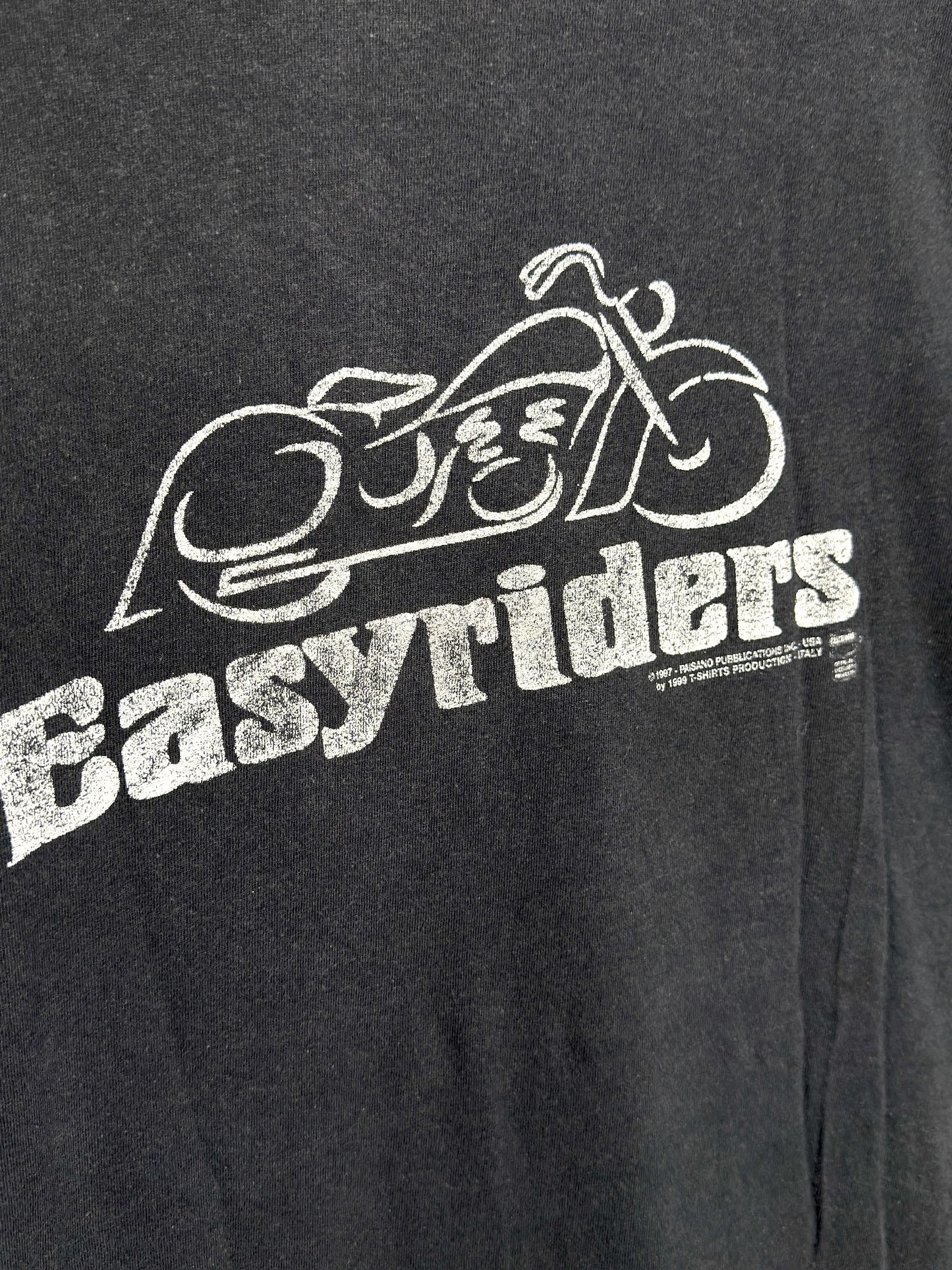 VINTAGE 1999 EASYRIDERS "COSMIC WOLF / BIKERS" T-SHIRT SZ: XL