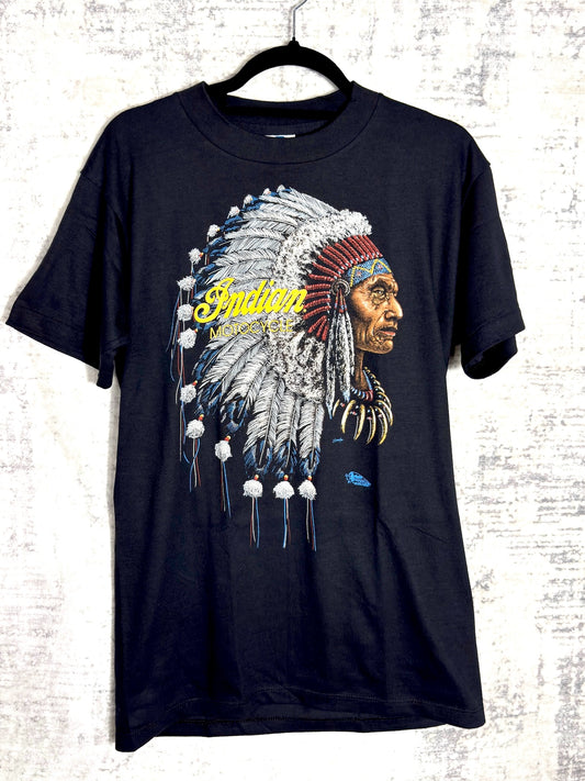 VINTAGE 1992 INDIAN MOTOCYCLE "CHIEF" BIKE WEEK T-SHIRT SZ: M