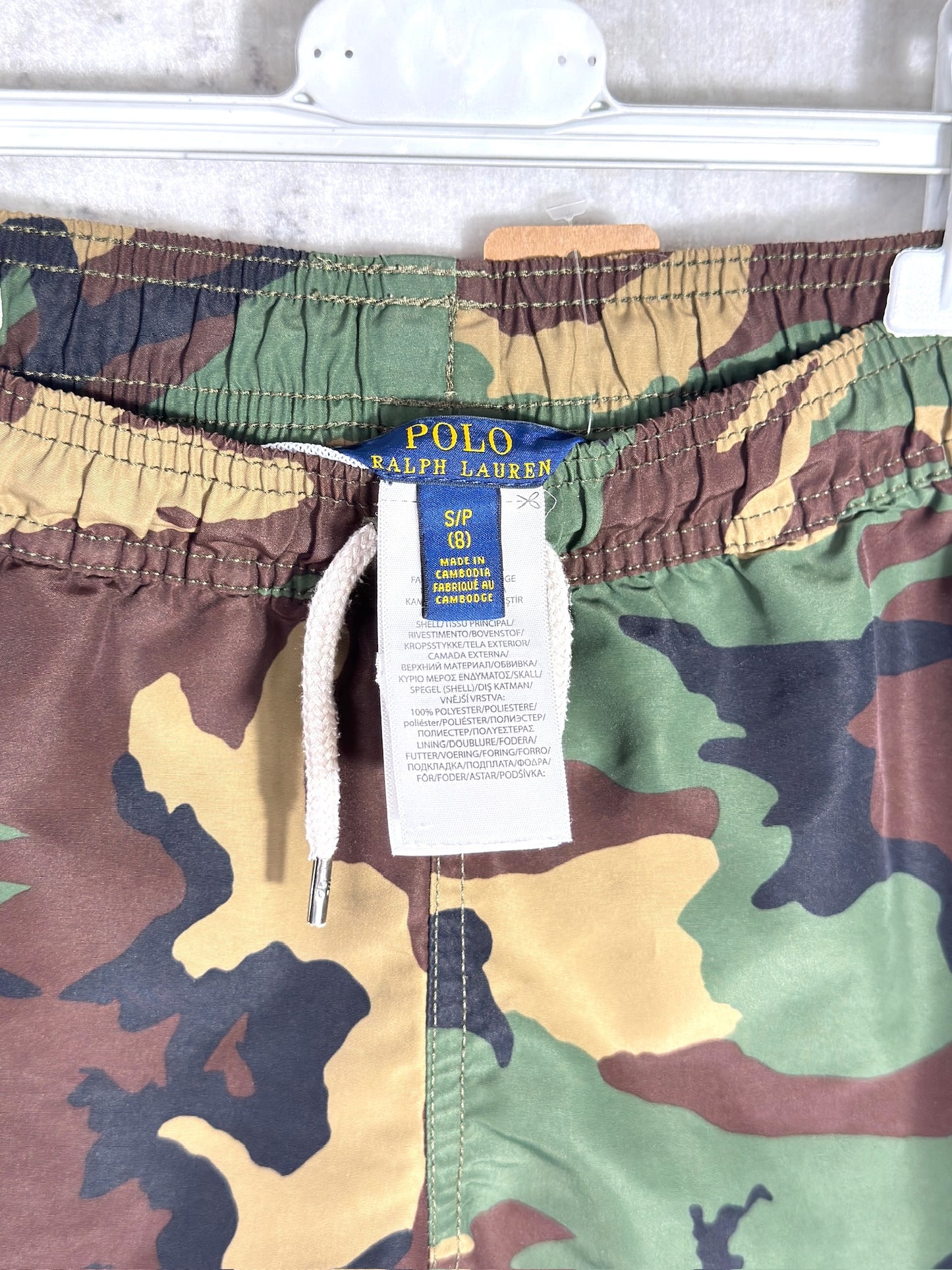 "KIDS" POLO RALPH LAUREN SWIMWEAR CAMO SHORTS  Sz: S/P (8) 140